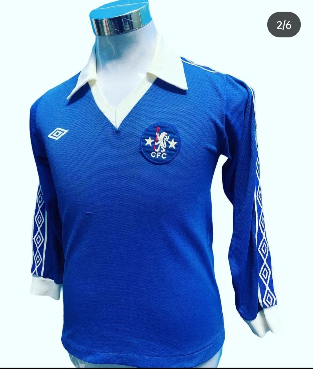 Chelsea Soccer JERSEY CHELSEA FOOTBALL CLUB 70s Size US S / EU 44-46 / 1 - 2 Thumbnail