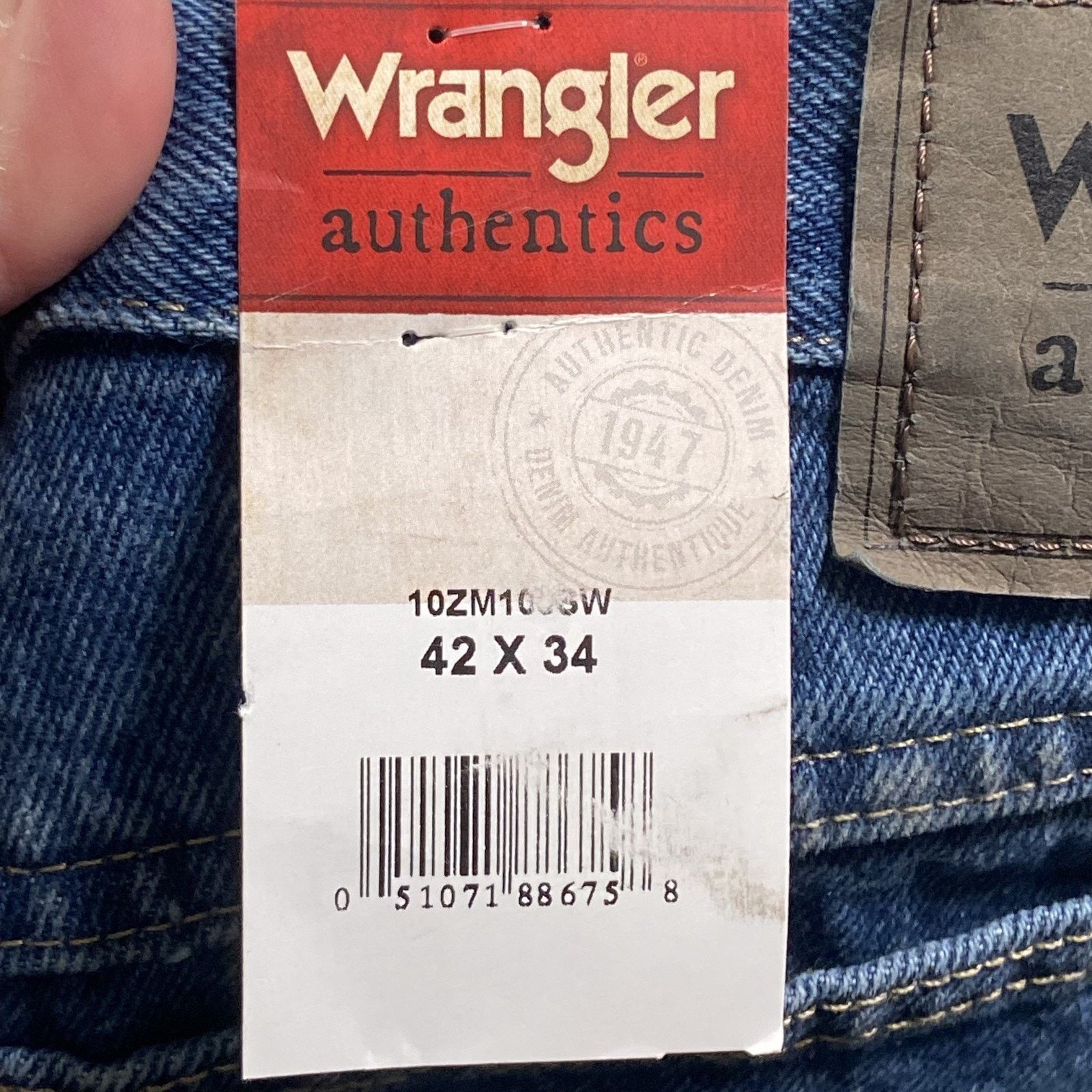 Wrangler Wrangler Authentics Jeans Mens 42x34 Blue Classic Straight Size US 42 / EU 58 - 3 Thumbnail