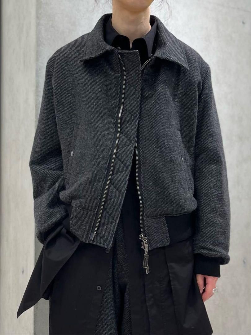 Yohji Yamamoto Yohji Yamamoto Pour Homme 24AW Look16 Flight Jacket Size US M / EU 48-50 / 2 - 6 Thumbnail