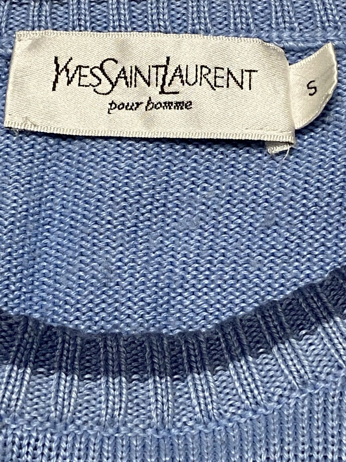 Yves Saint Laurent Yves Saint Laurent Big Logo Vintage Long Sleeve Size US L / EU 52-54 / 3 - 4 Thumbnail