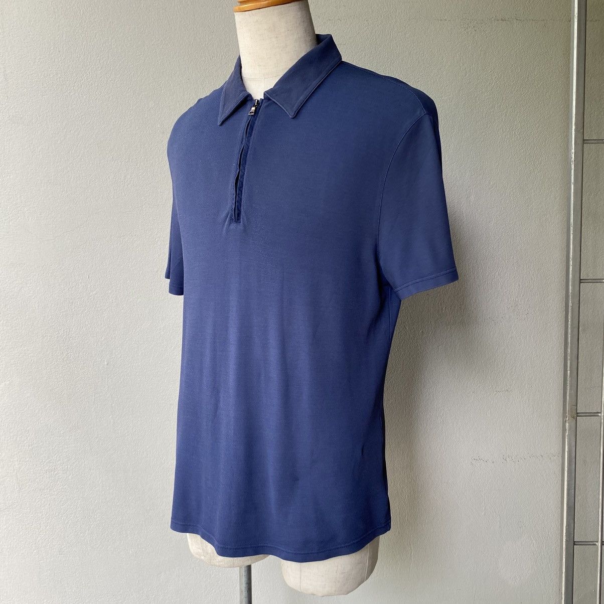 Prada PRADA Navy Short Sleeve Zip Shirt Size US M / EU 48-50 / 2 - 12 Thumbnail