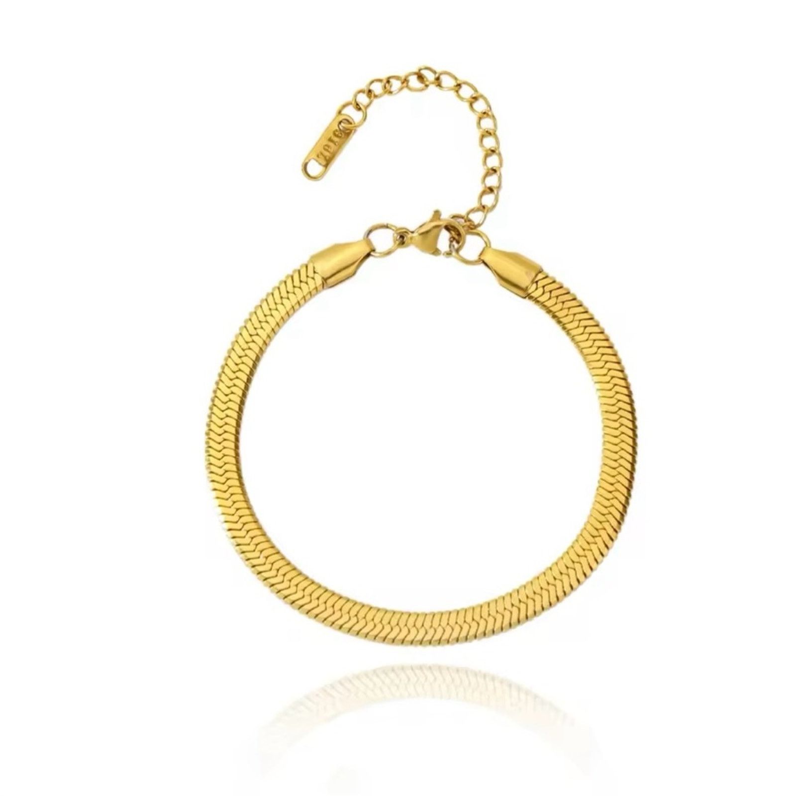 Other Stainless Steel Smooth Gold Bracelet Snake Chain Men Size ONE SIZE - 4 Thumbnail