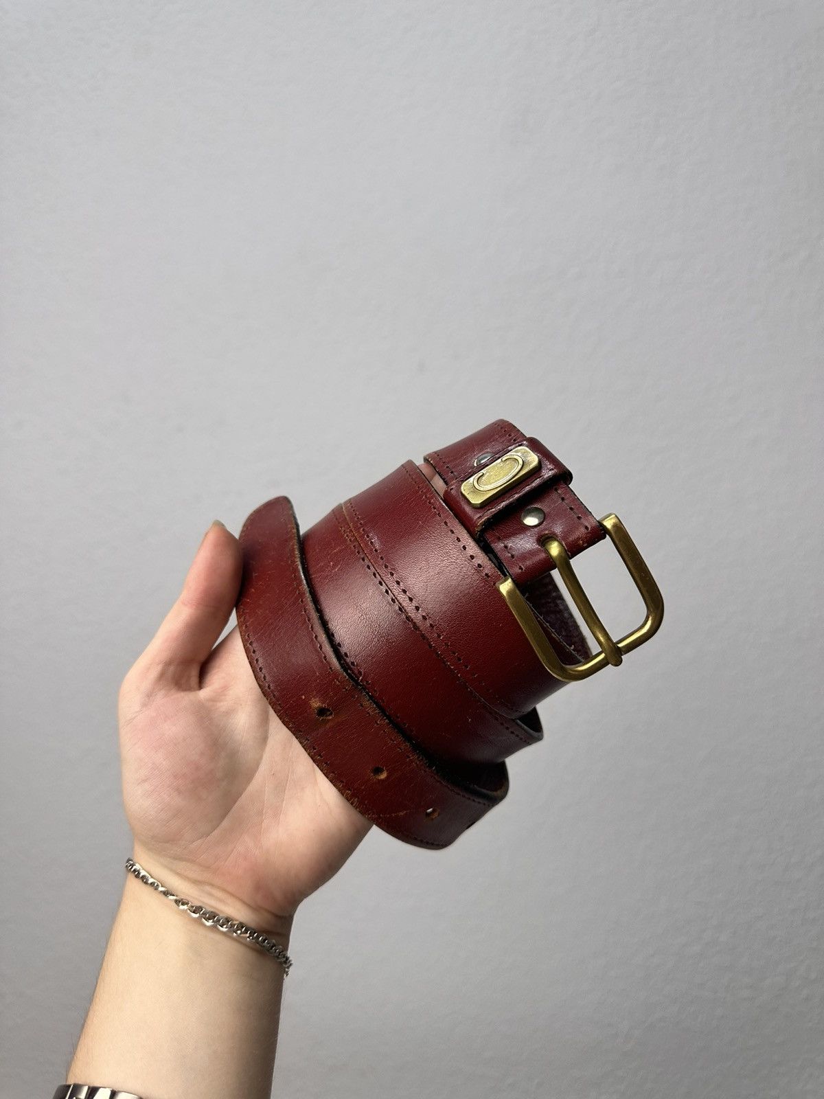 Other Vintage 90s Leather Belt Ifsixwasnine Hysteric Glamour Style Size ONE SIZE - 5 Thumbnail
