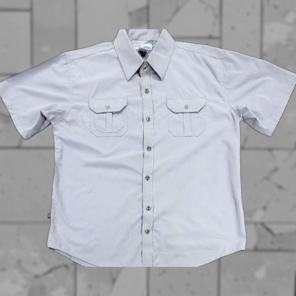 Vintage Miskeen Button Up Shirt Mens XL Gray Short Sleeve Workshirt Military Pockets Shirt Mens XL Gray Short Sleeve Button-Up Pockets Military Vintage No Size US XL / EU 56 / 4 - 1 Thumbnail
