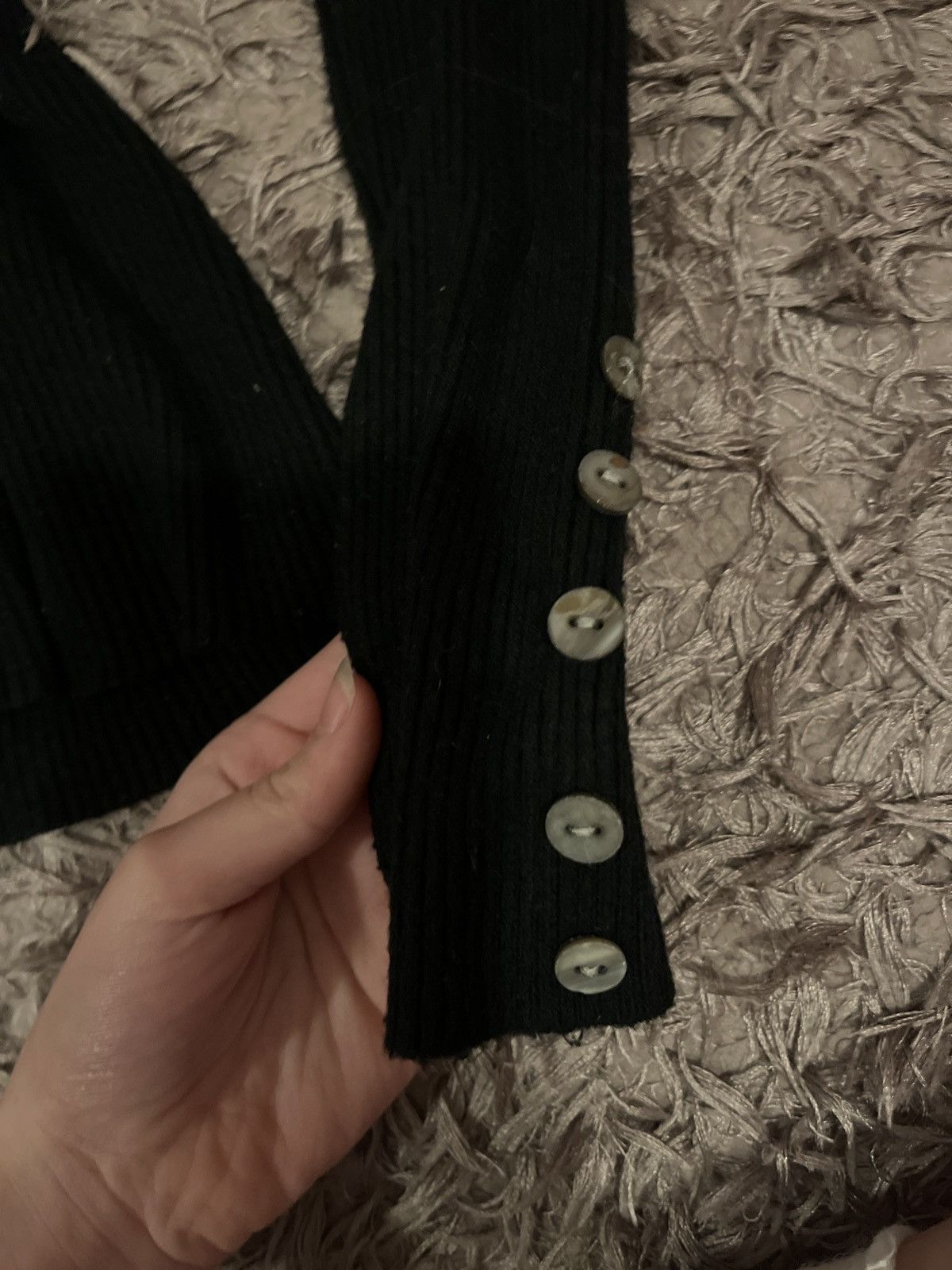 Other “miss Valley” fitted black long sleeve top Size S / US 4 / IT 40 - 2 Thumbnail