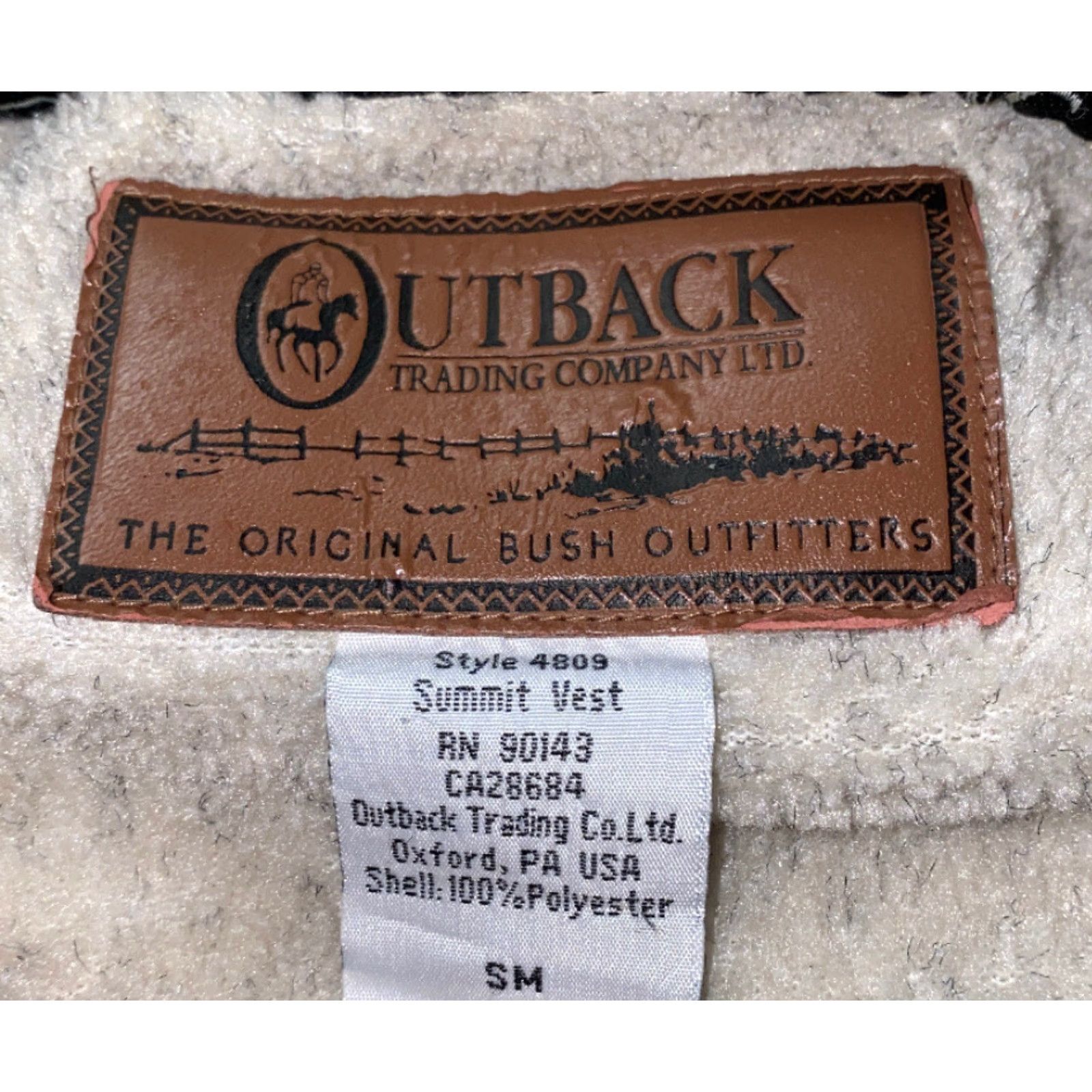Vintage Outback Vest Full Zip Fleece Lined Green Women’s Summit SSM? Size S / US 4 / IT 40 - 7 Thumbnail