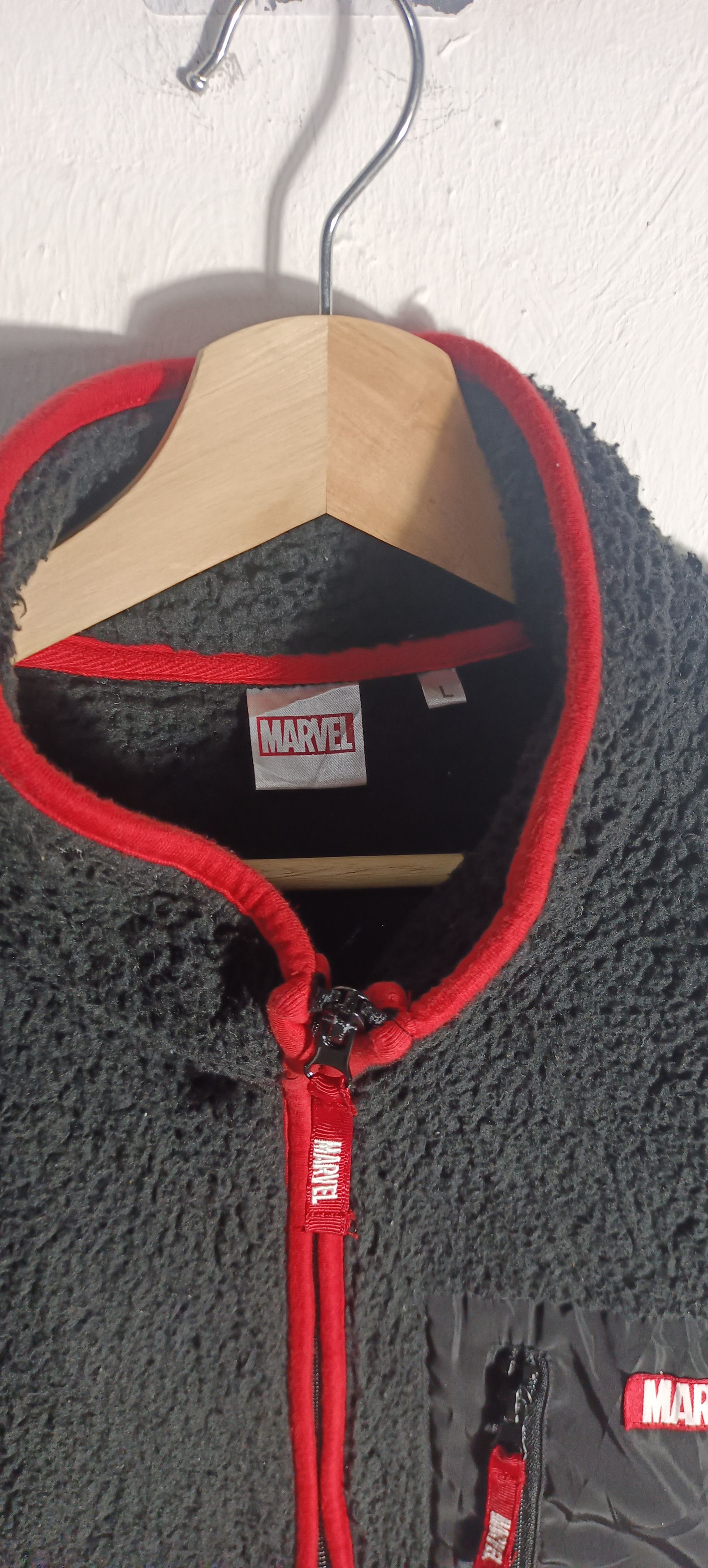 Japanese Brand × Marvel Comics × Vintage 🔥Marvel Sherpa Full Zipper Jacket Size US L / EU 52-54 / 3 - 9 Thumbnail