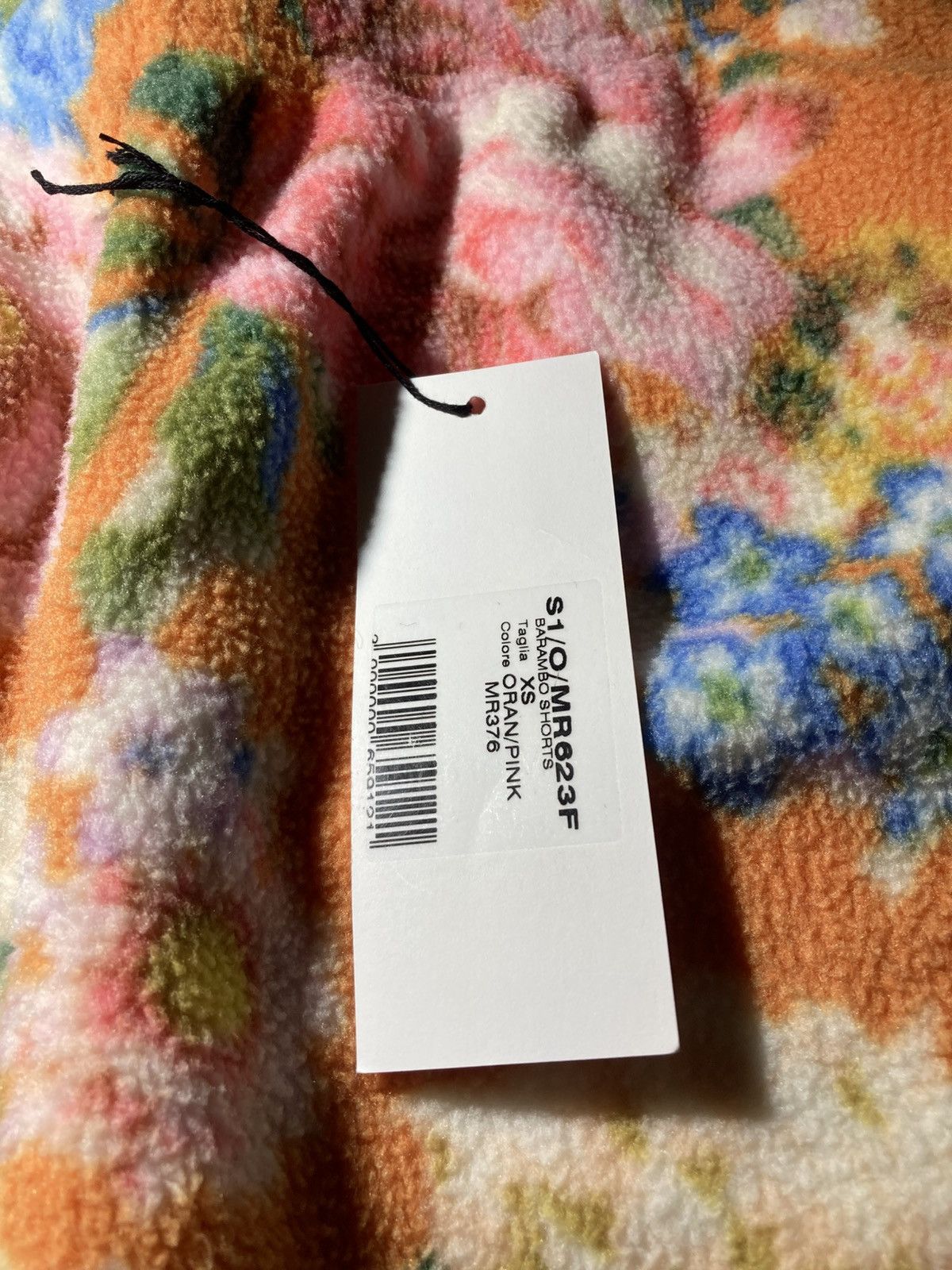 Martine Rose New SS21 Martine Rose Floral Sweatshorts Shorts Orange 2021 Size US 28 / EU 44 - 3 Thumbnail