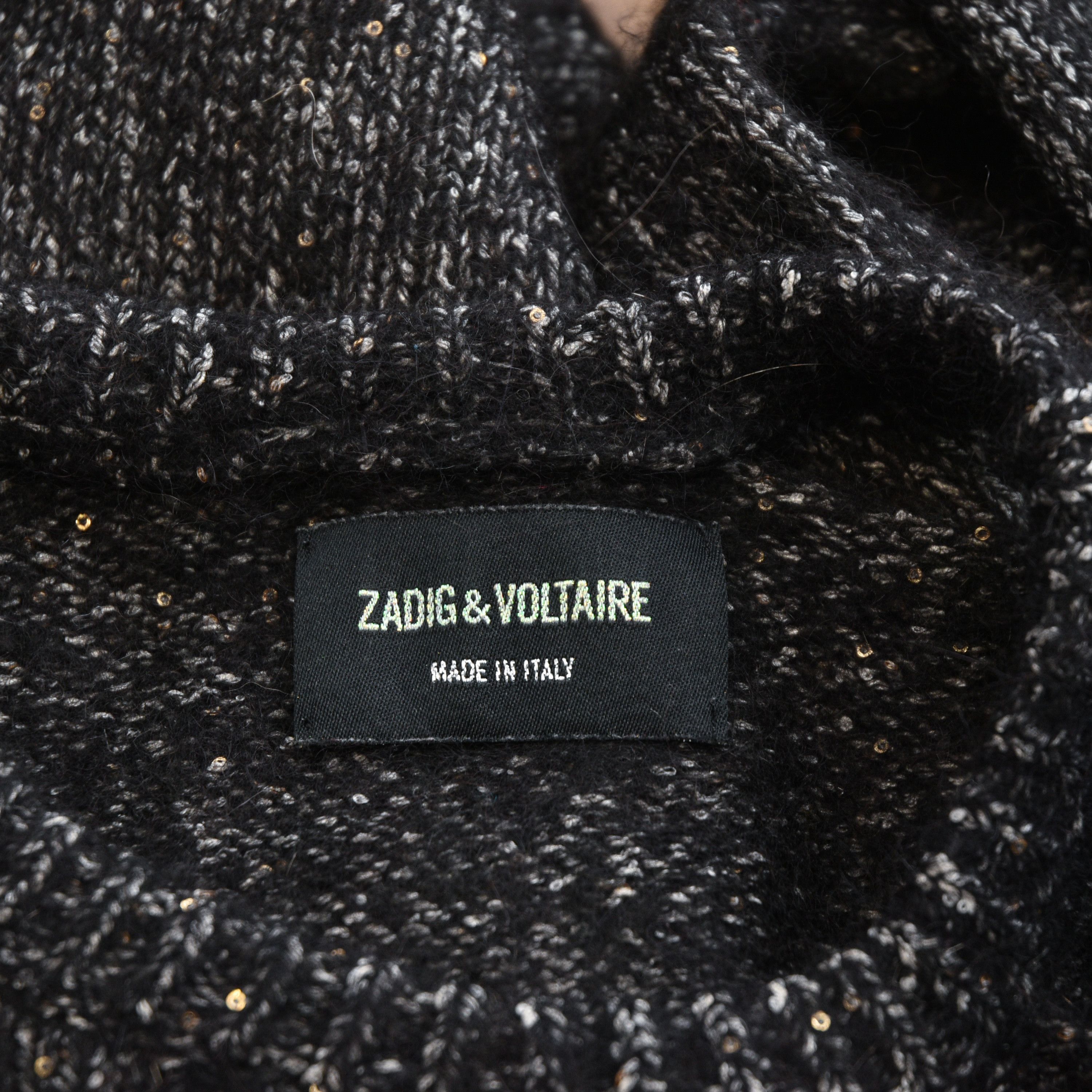 Zadig & Voltaire ZADIG VOLTAIRE Katy Bse Alpaca Silk Knit Sweater Sequin sz L Size L / US 10 / IT 46 - 9 Thumbnail