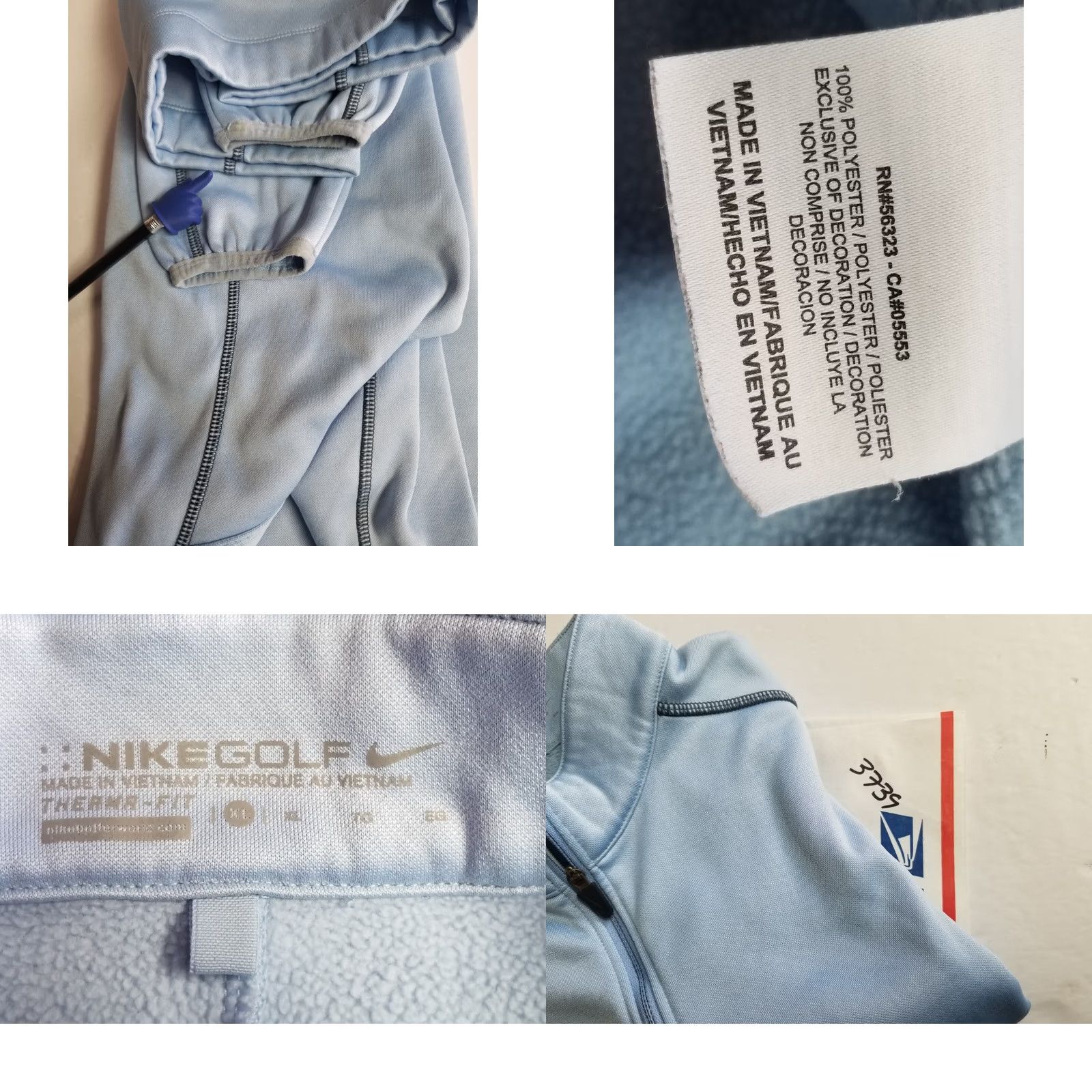 Nike Nike Therma Sweatshirt XL Women Blue 1/4 Zip Golf Performance Activewear Size XL / US 12-14 / IT 48-50 - 9 Thumbnail