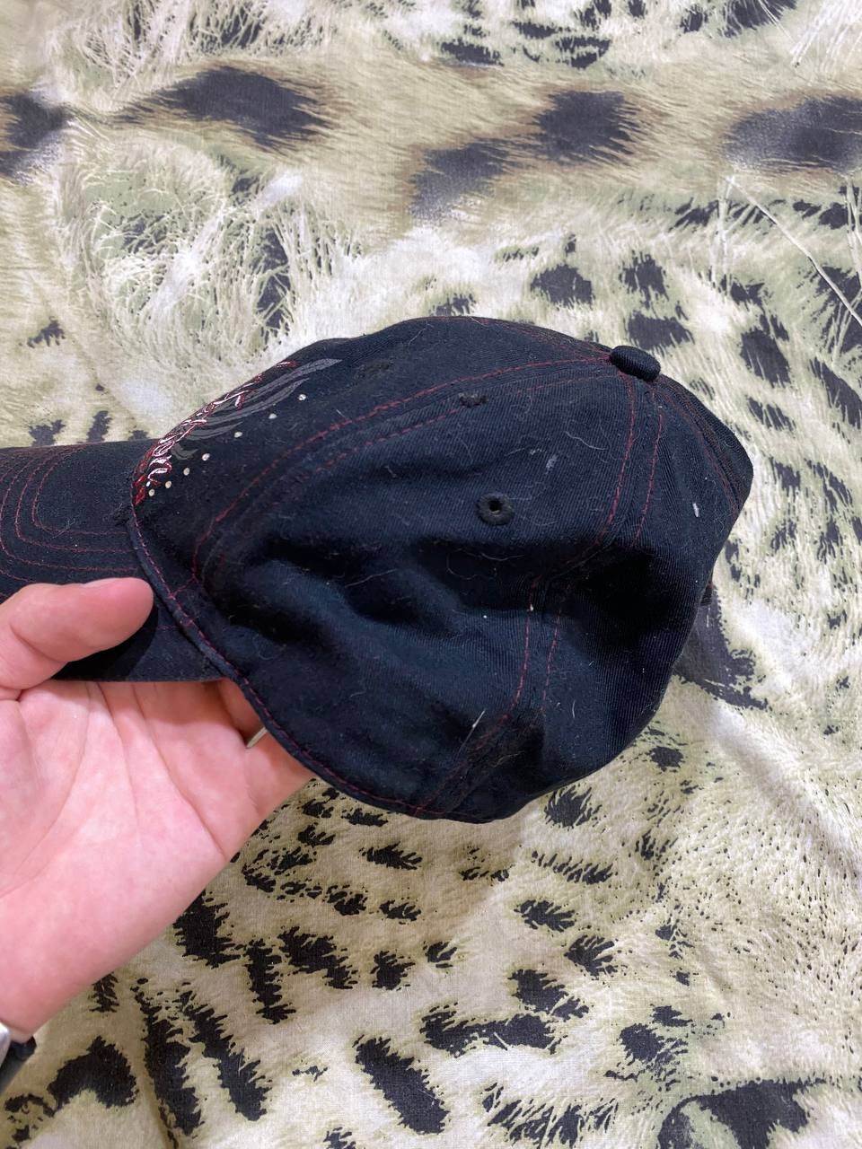 Harley Davidson Hats black Vintage Harley Davidson Cap Y2K streetwear Size ONE SIZE - 6 Thumbnail