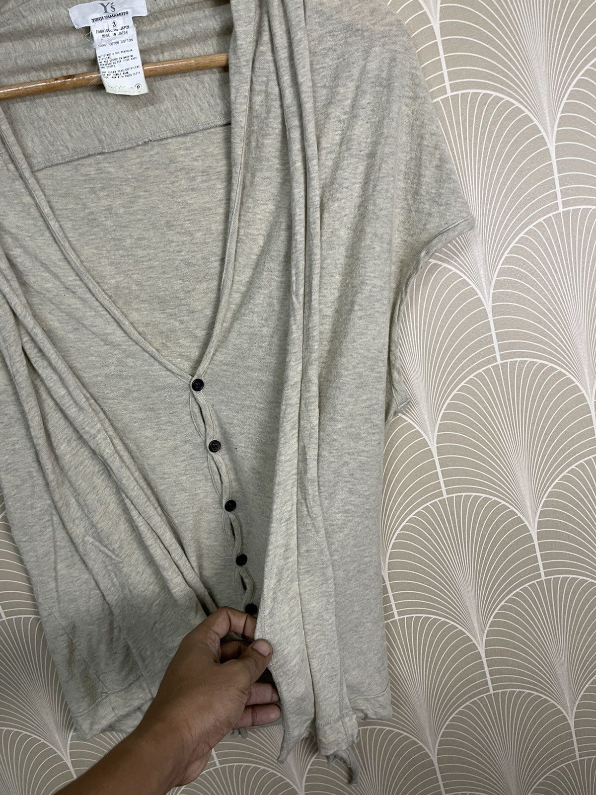 Yohji Yamamoto SS2021 YOHJI YAMAMOTO COTTON BUTTON CARDIGAN SLEEVELESS Size M / US 6-8 / IT 42-44 - 8 Thumbnail