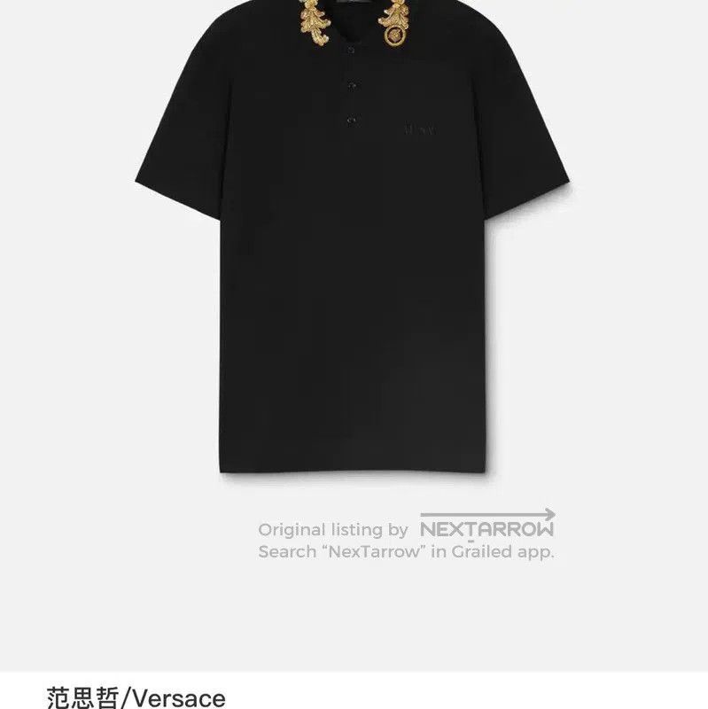 Versace Versace Black Cotton T-shirt for Women . Size M / US 6-8 / IT 42-44 - 7 Thumbnail