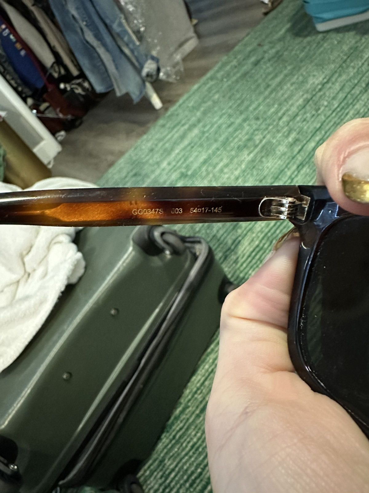 Gucci Gucci Tortoise Shell Square Sunglasses Size ONE SIZE - 6 Thumbnail