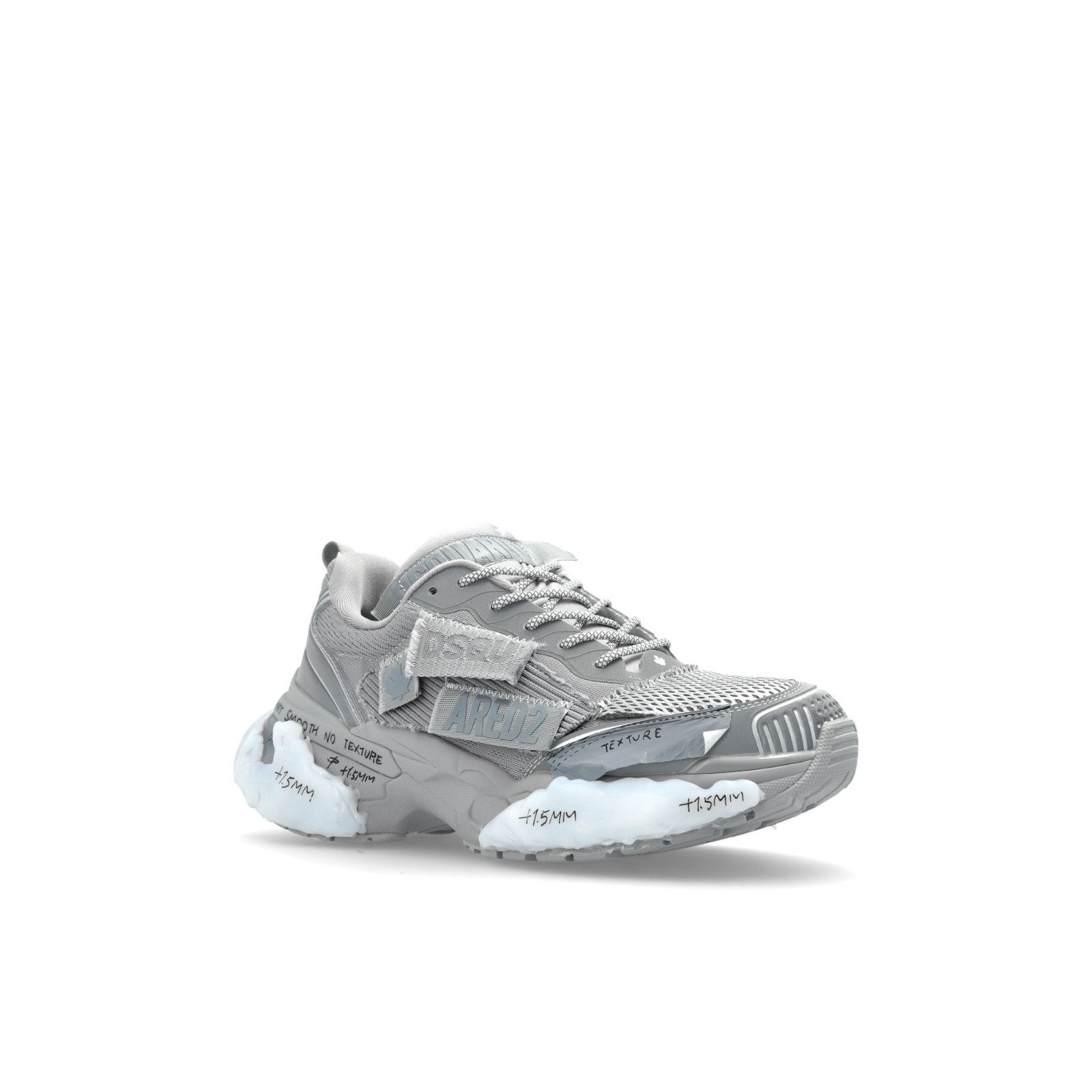 Dsquared2 DSQUARED2 Faster Gray Fabric Sneakers New And Authentic (Men Size US 12 / EU 45 - 2 Thumbnail