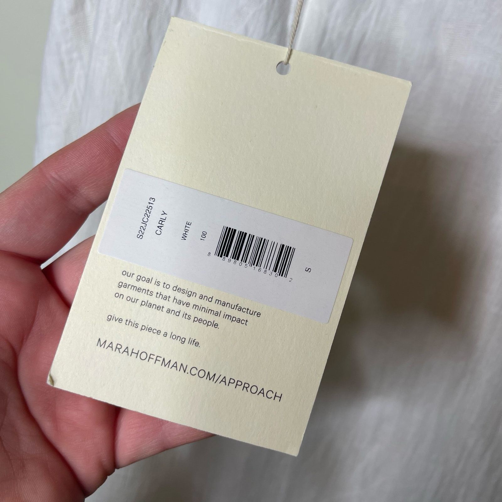 Mara Hoffman MARA HOFFMAN Carly Jumpsuit in white cotton linen blend sz S Size 26" / US 2 / IT 38 - 8 Thumbnail
