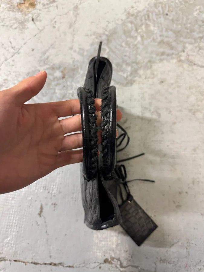 Balenciaga Balenciaga Black Crocodile Embossed Leather City Bag Size ONE SIZE - 5 Thumbnail