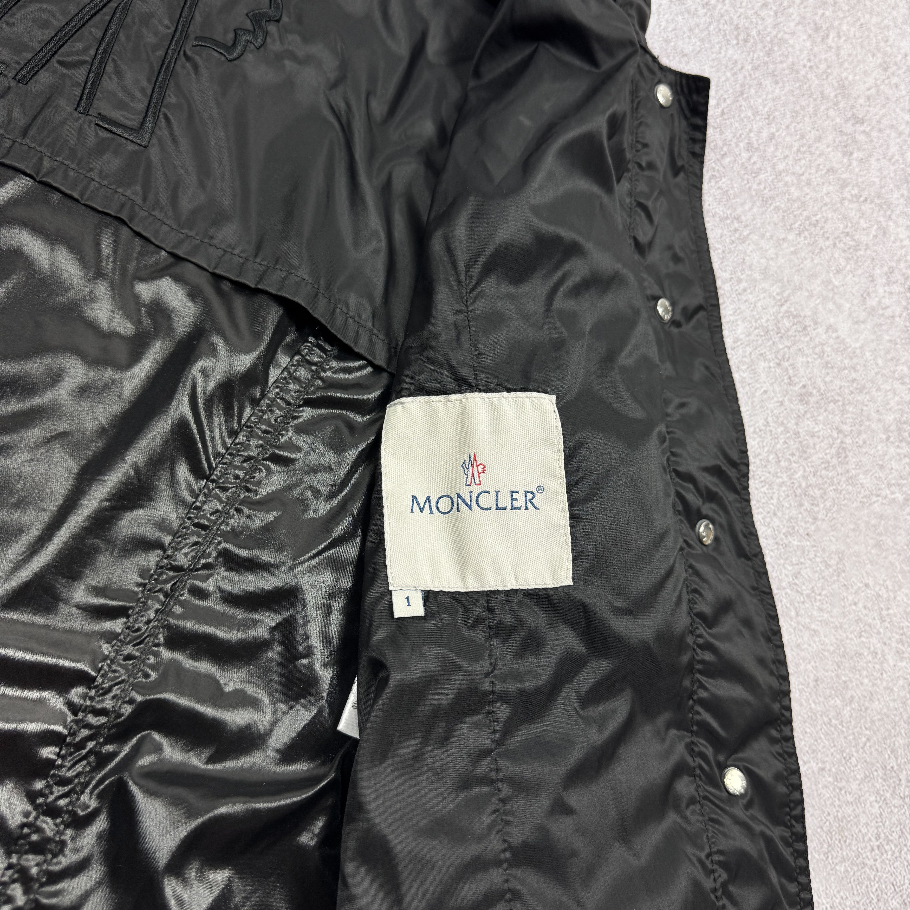 Moncler Women`s Moncler Z5E0084 Black Light Nylon Jacket Size 1 / S Size S / US 4 / IT 40 - 12 Thumbnail