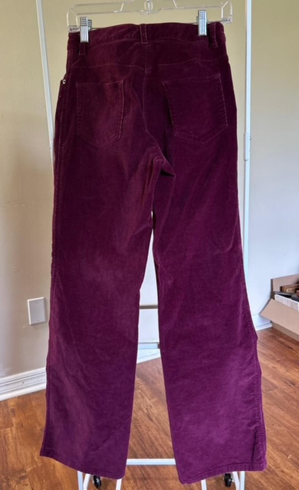 Other Jones Wear Sport Stretch Corduroy Pants Size 4 Burgundy Size 27" / US 4 / IT 40 - 2 Thumbnail
