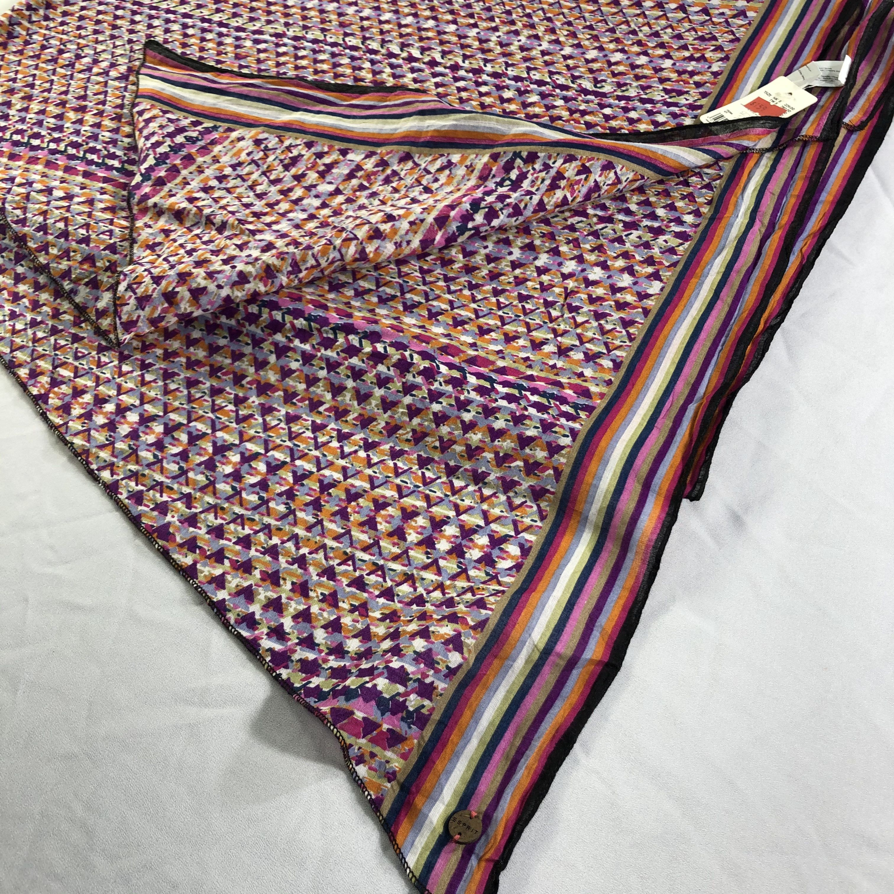 Esprit × Vintage Vintage Esprit Silk Scarf Size ONE SIZE - 4 Thumbnail