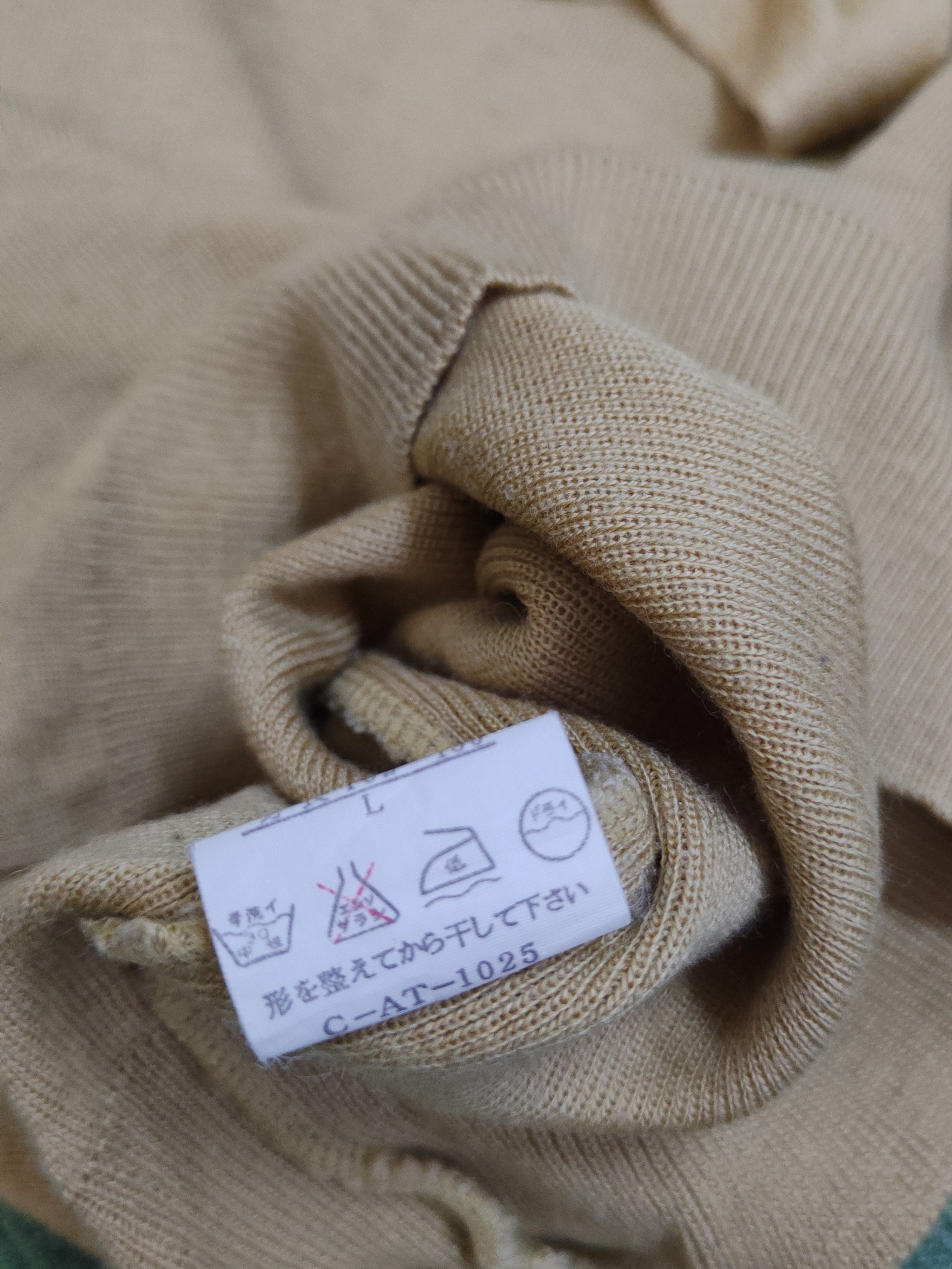 Homespun Knitwear × Japanese Brand × Vintage Vareuse Mustard Knitwear Crop Tops #W1364 Size M / US 6-8 / IT 42-44 - 10 Thumbnail