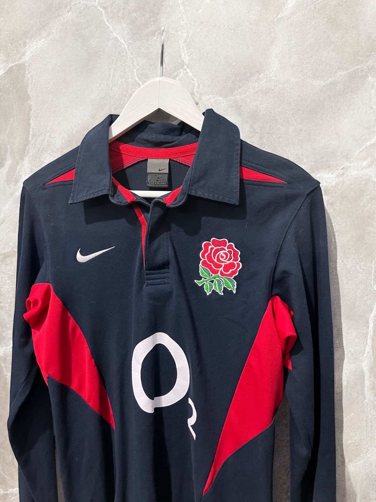 Nike × Vintage NIKE RUGBY ENGLAND WORLD CUP 2003 VINTAGE POLO LONGSLEEVE Size US S / EU 44-46 / 1 - 2 Thumbnail
