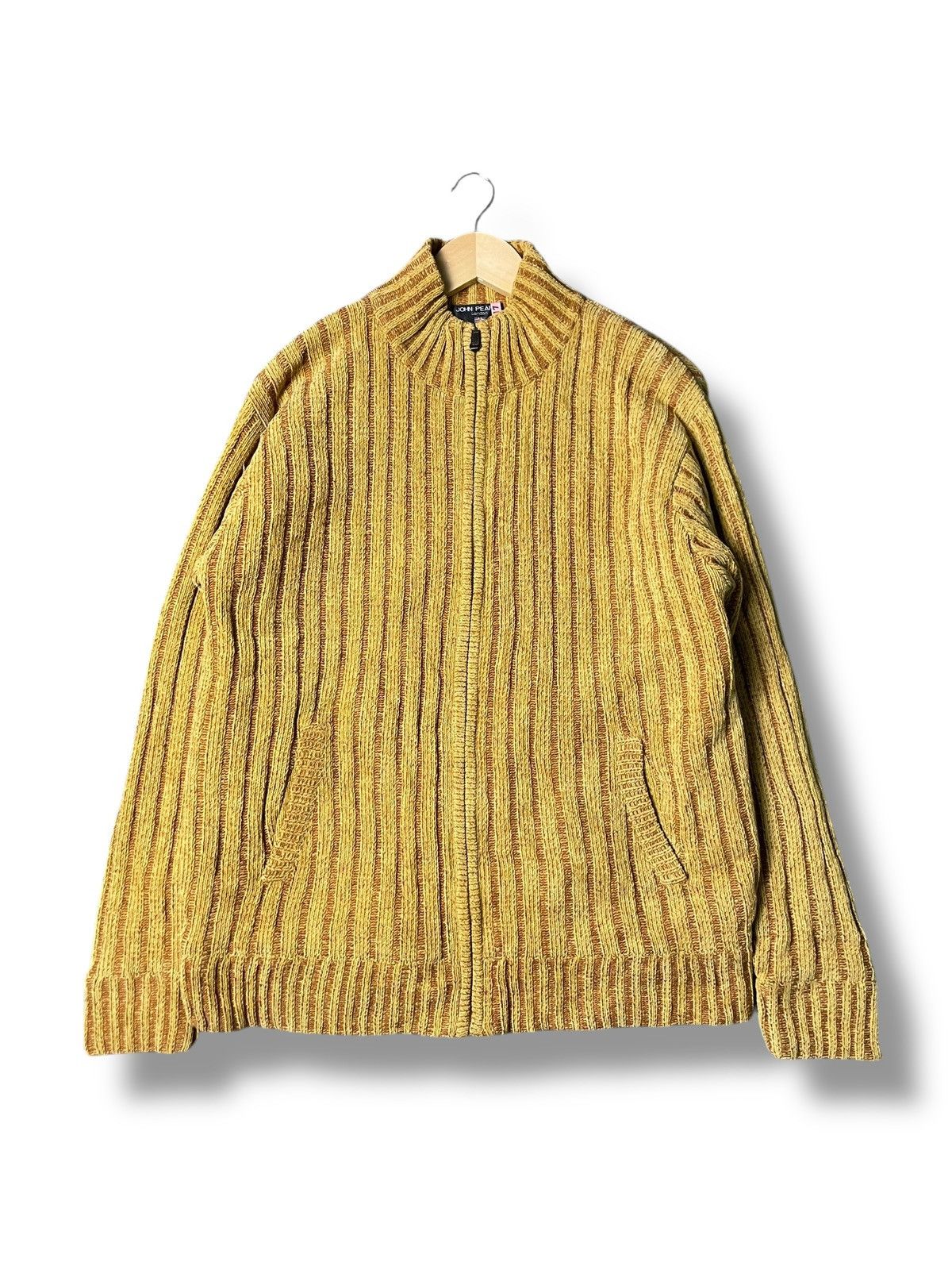 Japanese Brand × Vintage Vintage John Pearse Knitted Zipper Jacket (72) Size US L / EU 52-54 / 3 - 1 Thumbnail