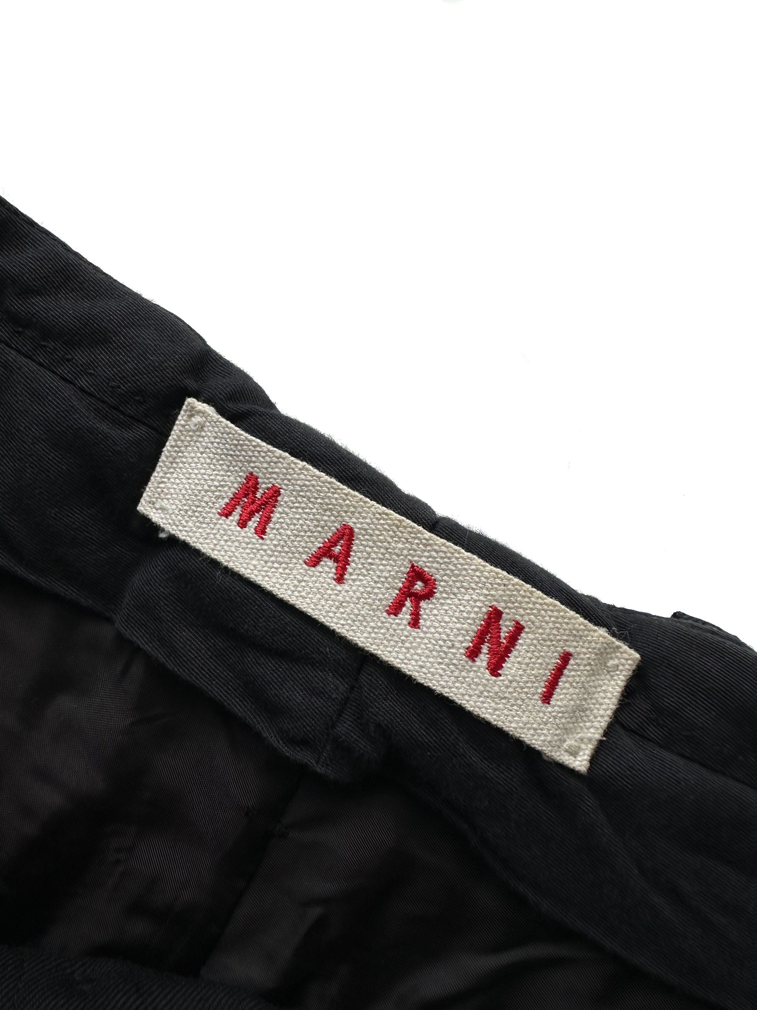 Marni Marni black wool classic trousers Size 27" / US 4 / IT 40 - 2 Thumbnail