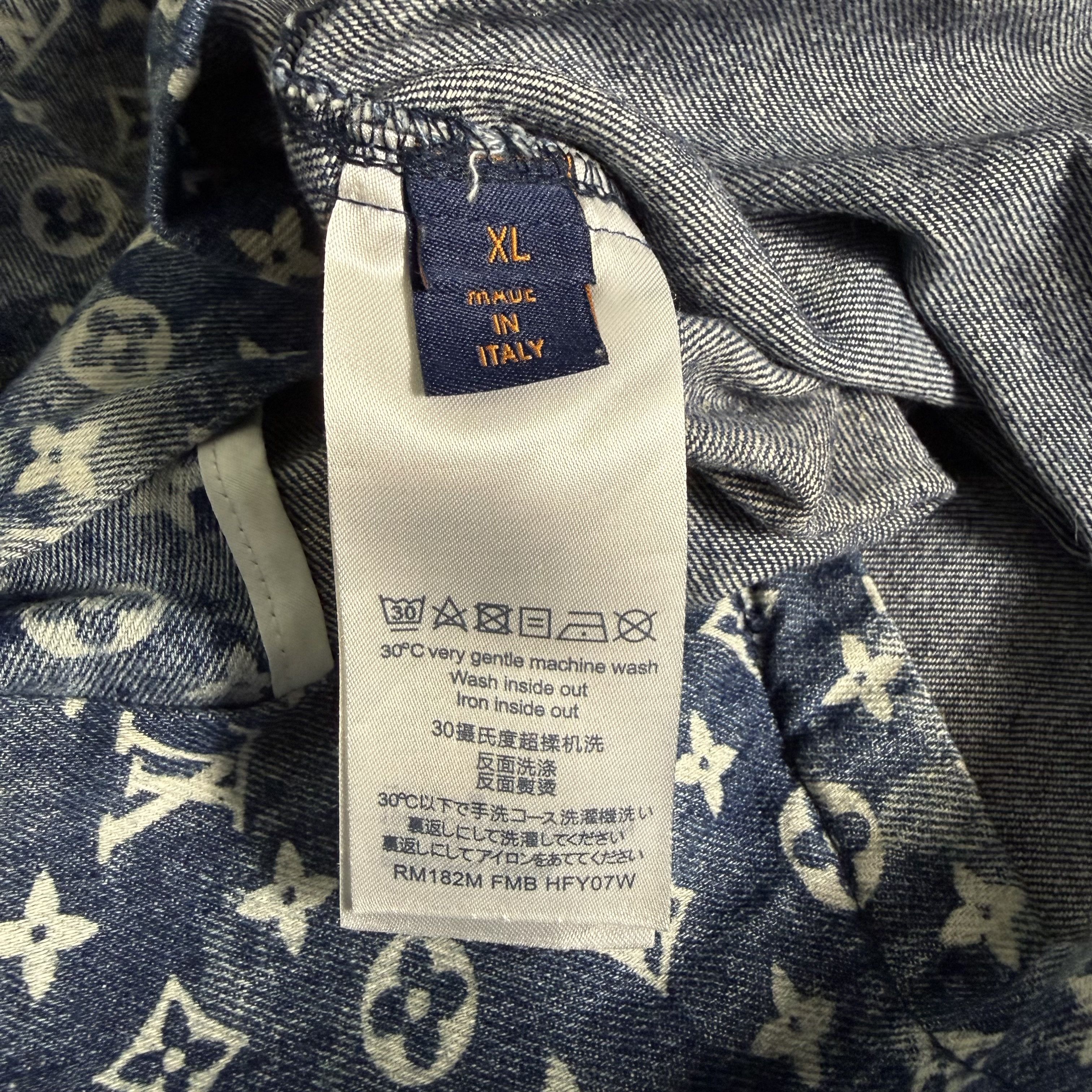 Louis Vuitton 🔥RARE🔥Louis Vuitton LV Bandana Denim OVP Button Up Shirt Size US XL / EU 56 / 4 - 6 Thumbnail