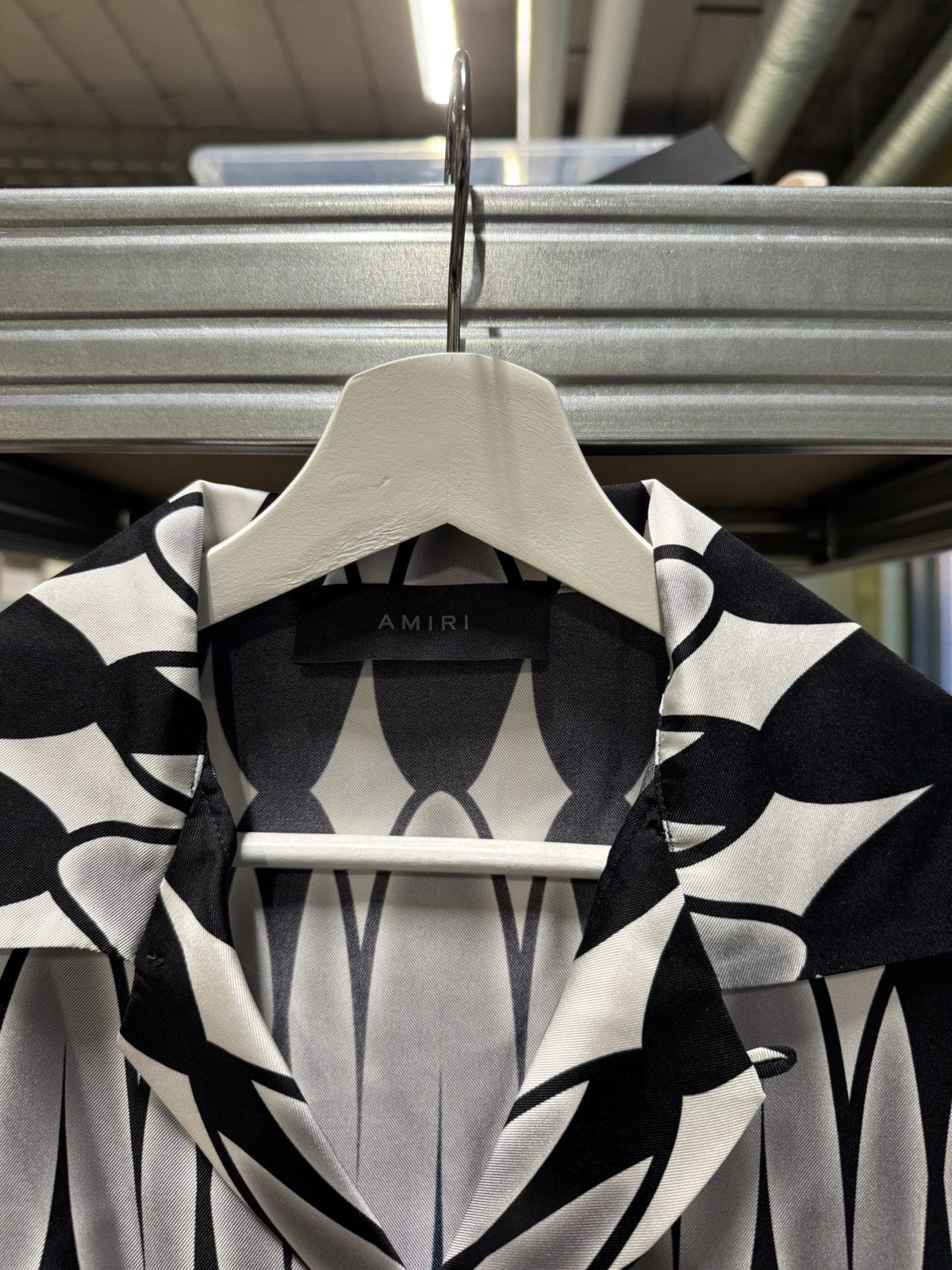 Amiri Amiri Argyle Bowling Silk Shirt NEW 1100$ Size US XL / EU 56 / 4 - 4 Thumbnail