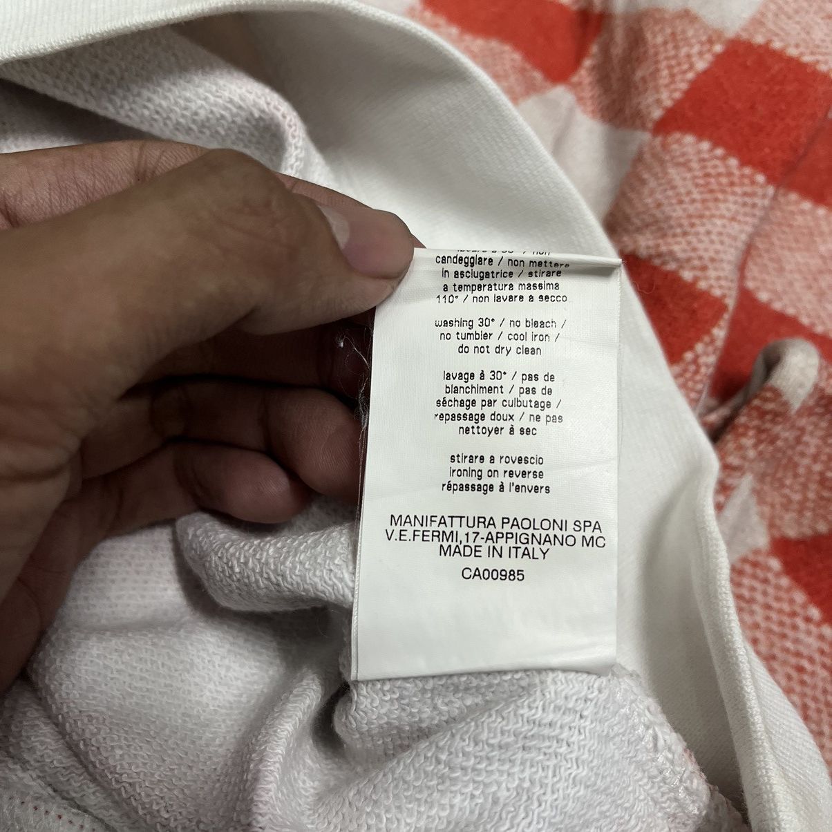 MSGM MGSM Red & White Check Yellow Apple Sweatshirt Size US XS / EU 42 / 0 - 11 Thumbnail
