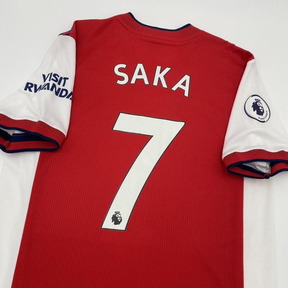 Adidas Arsenal Saka 2021 22 home PLAYER VERSION Premier League kit Size US M / EU 48-50 / 2 - 5 Thumbnail