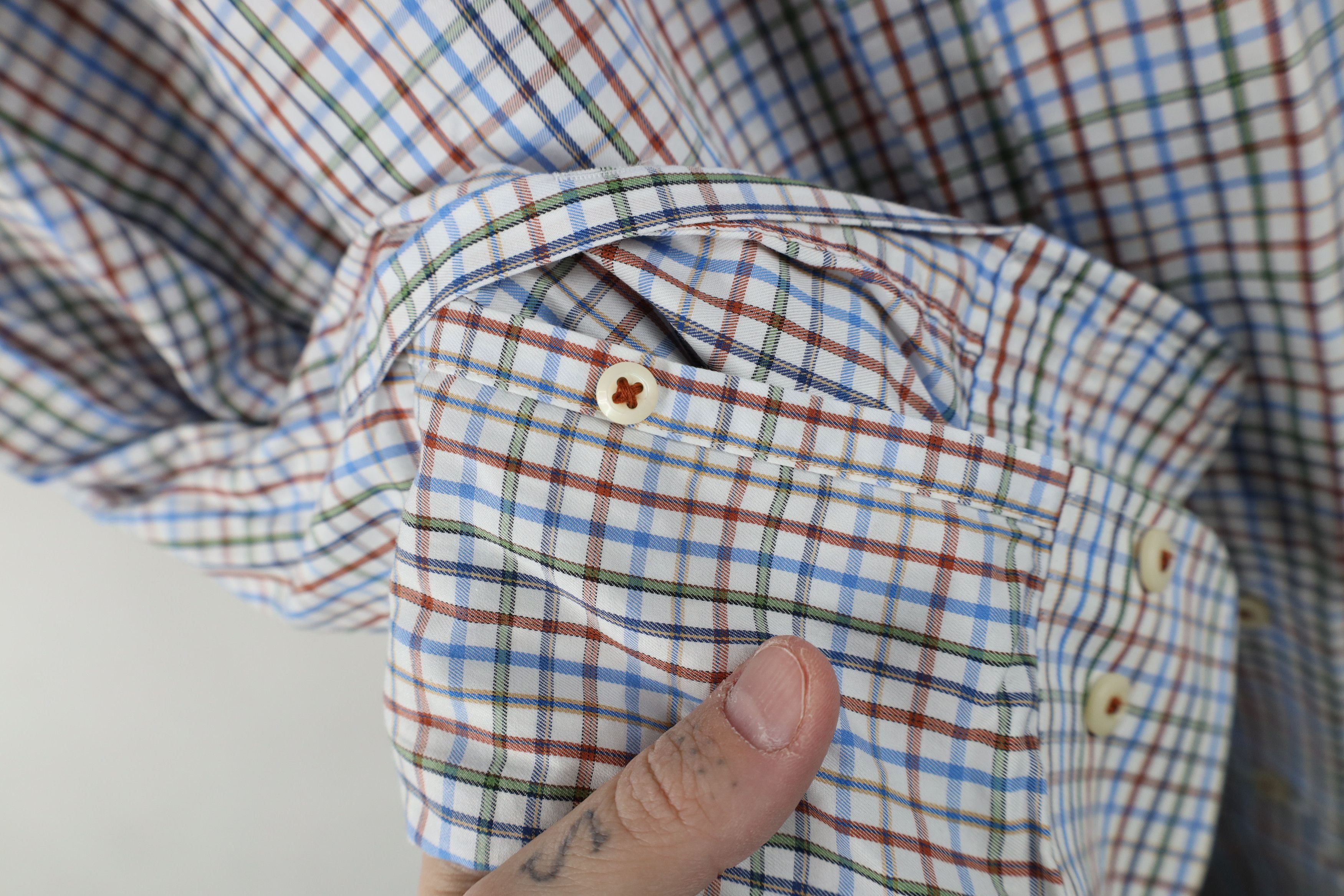 Peter Millar Vintage Peter Millar Rainbow Collared Button Down Shirt Size US L / EU 52-54 / 3 - 6 Thumbnail