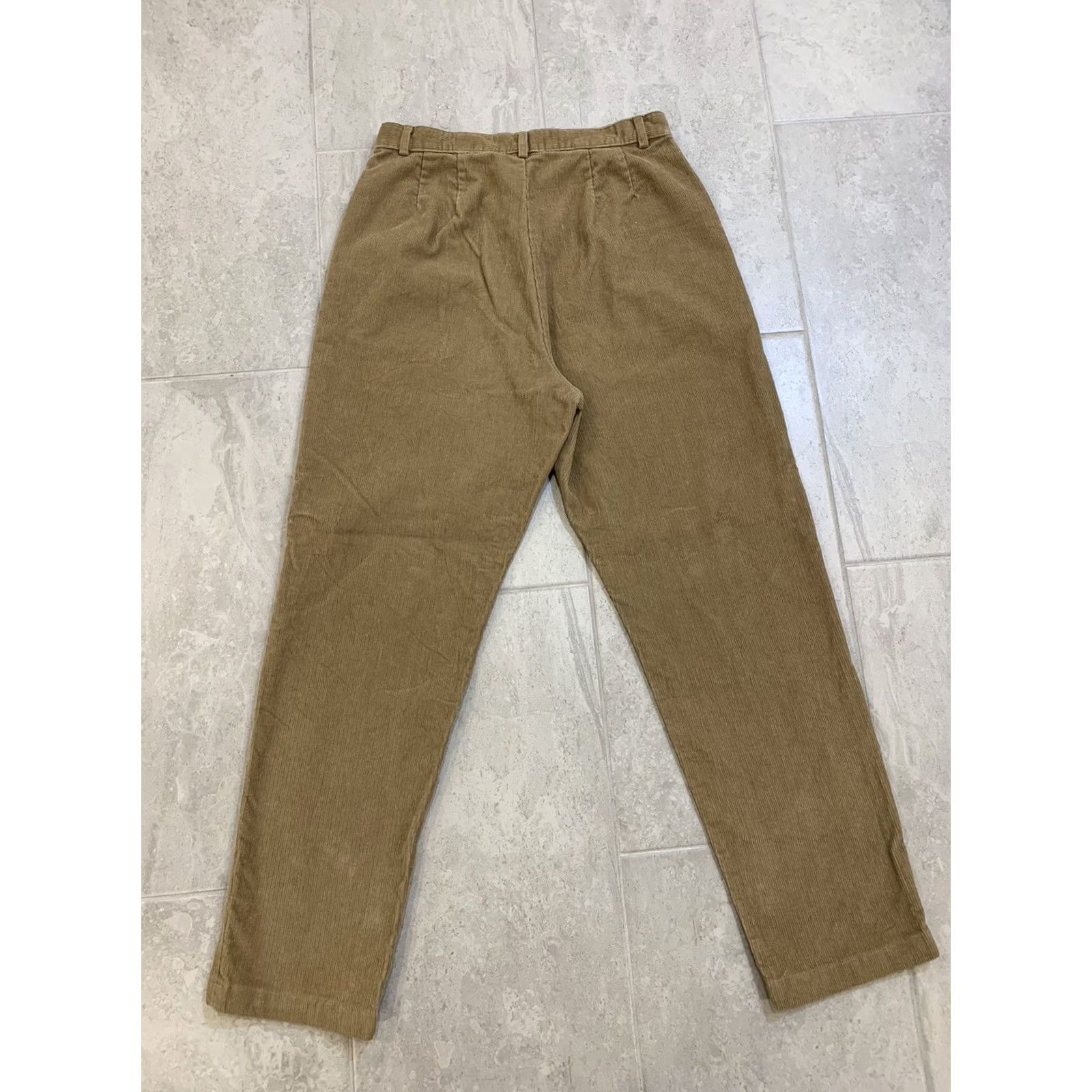 Lands' End VINTAGE Lands' End Brown Corduroy Dress Pants Women 12 Regular 29X30 Dress Pants Women's 12 Brown Corduroy Straight Leg Size 34" / US 12 / IT 48 - 4 Thumbnail