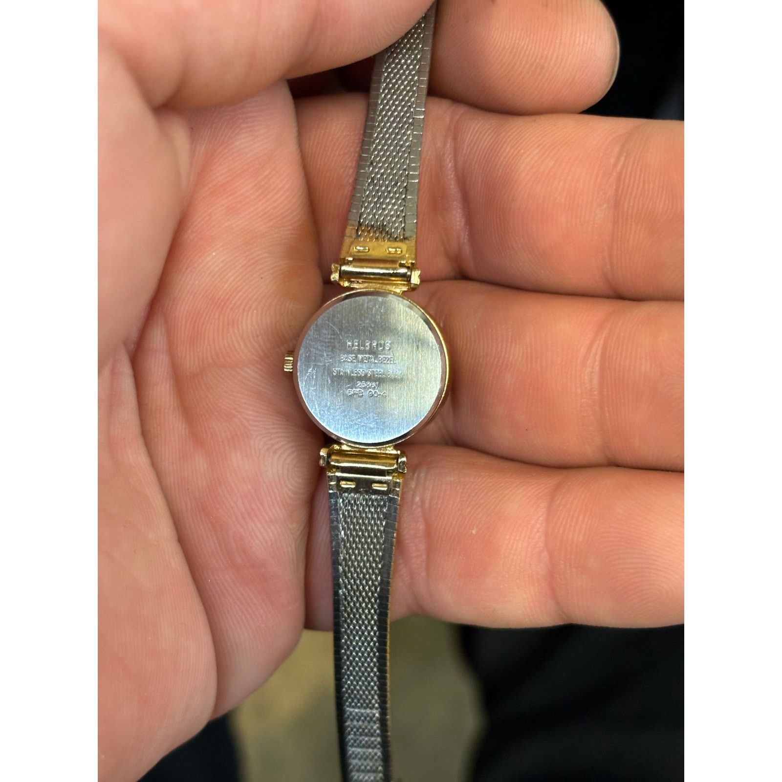 Seiko Rare Helbros Gold Tone Women’s Watch! New Battery! Size ONE SIZE - 5 Thumbnail