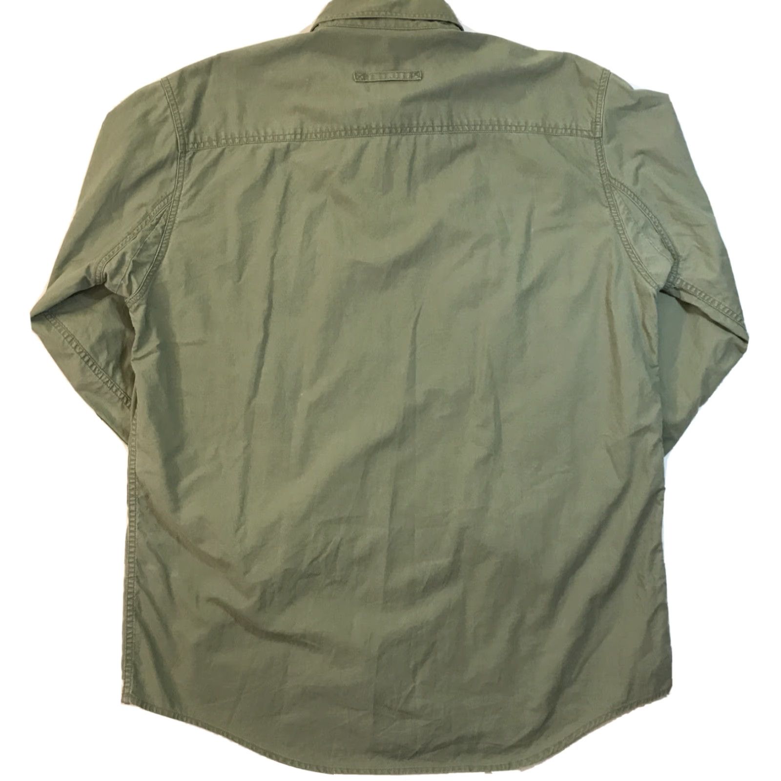Vintage VINTAGE Woolrich Button Up Shirt Outdoor Green Large Mens Long Sleeve Pockets Size US L / EU 52-54 / 3 - 6 Thumbnail