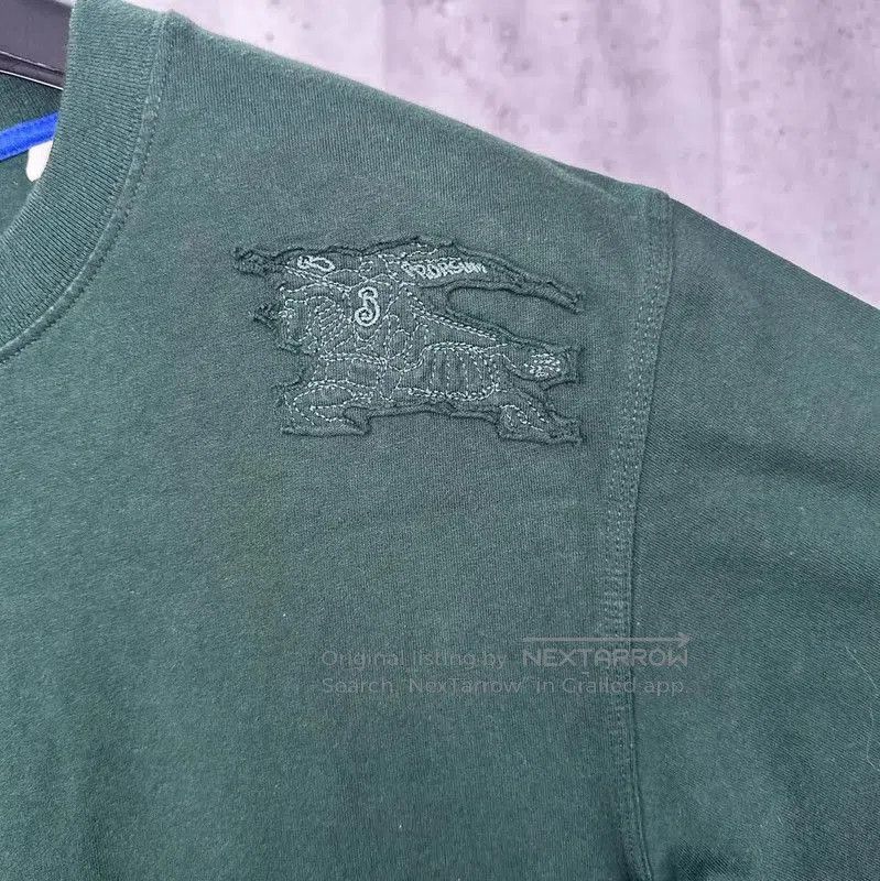 Burberry Burberry Green Cotton Short Sleeve T. Size US S / EU 44-46 / 1 - 3 Thumbnail