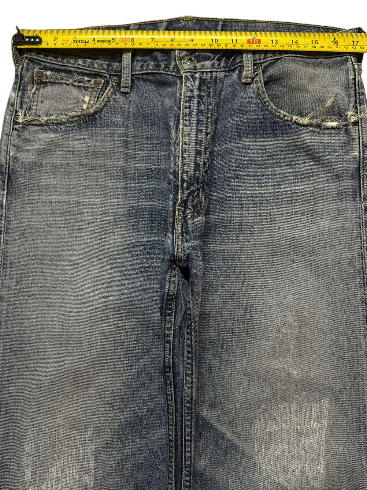 Levi's Vintage 90s Levis 503 Blue Faded Wash Wide Leg Loose Jeans Size US 34 / EU 50 - 9 Thumbnail