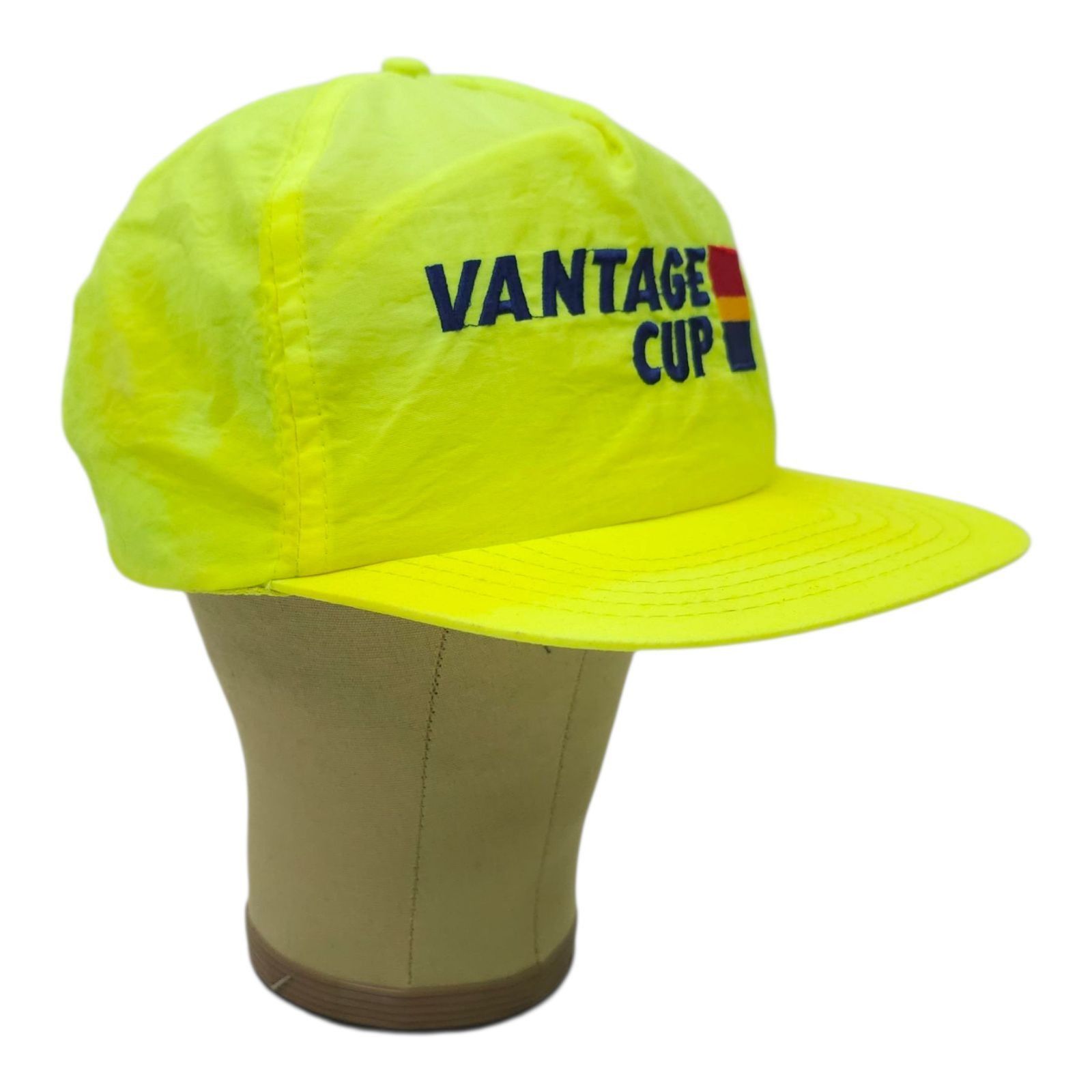 Other Vantage Cup Nylon Snapback Golf Cap Fluorescent Yellow Hat Size ONE SIZE - 3 Thumbnail