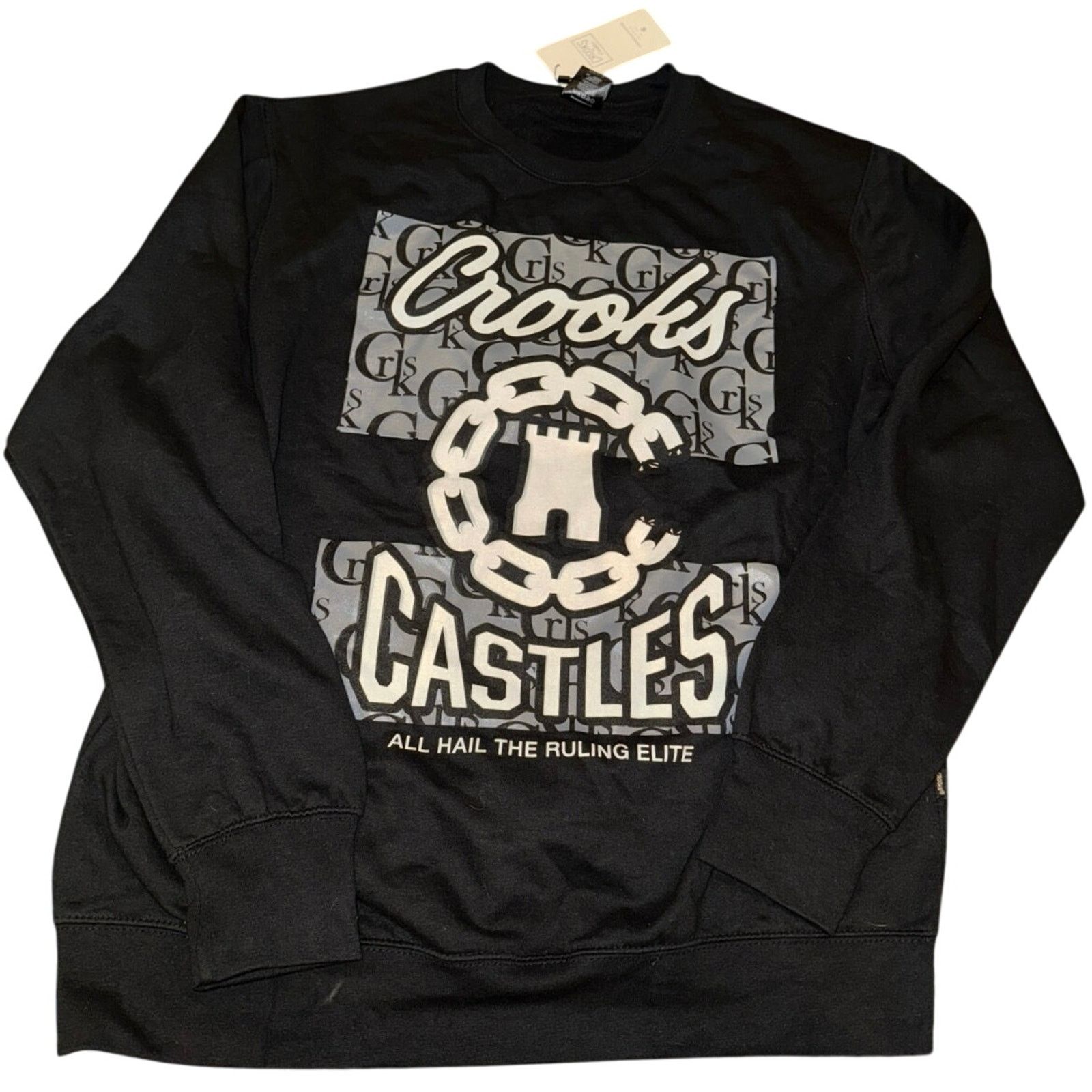 Crooks & Castles Crooks & Castles All Hail Ruling Elite Monogram Sweatshirt Size US XL / EU 56 / 4 - 1 Thumbnail