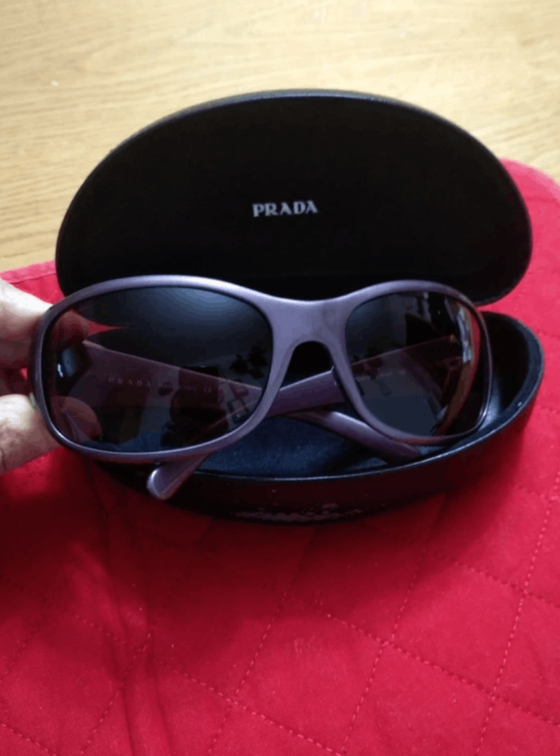 Prada PRADA Sunglasses Titanium SPR Sport Star Wrap Shield Mask Size ONE SIZE - 2 Thumbnail