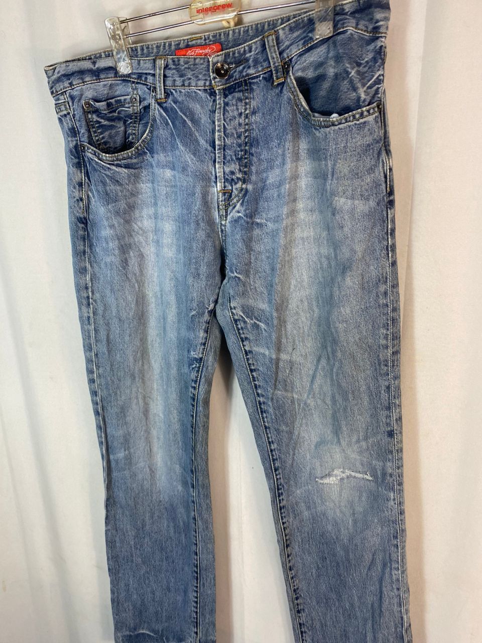 Christian Audigier × Ed Hardy Ed hardy distressed denim jeans pants size 34/35 Size US 35 - 4 Thumbnail