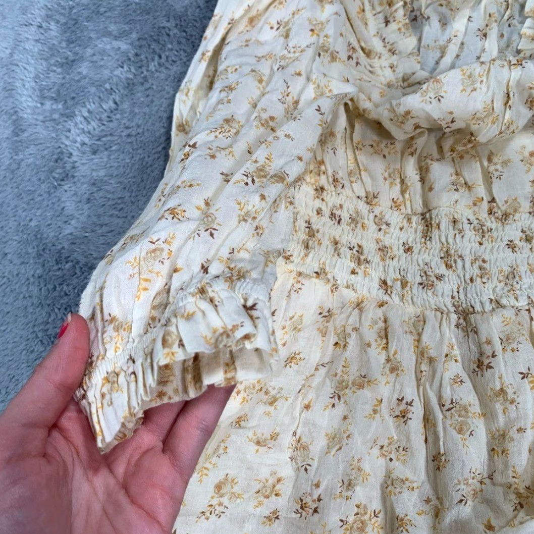 American Eagle Outfitters American Eagle Outfitters Cream floral romper XS Women One-Piece Jumpsuit XS Cream Floral Size 26" / US 2 / IT 38 - 6 Thumbnail