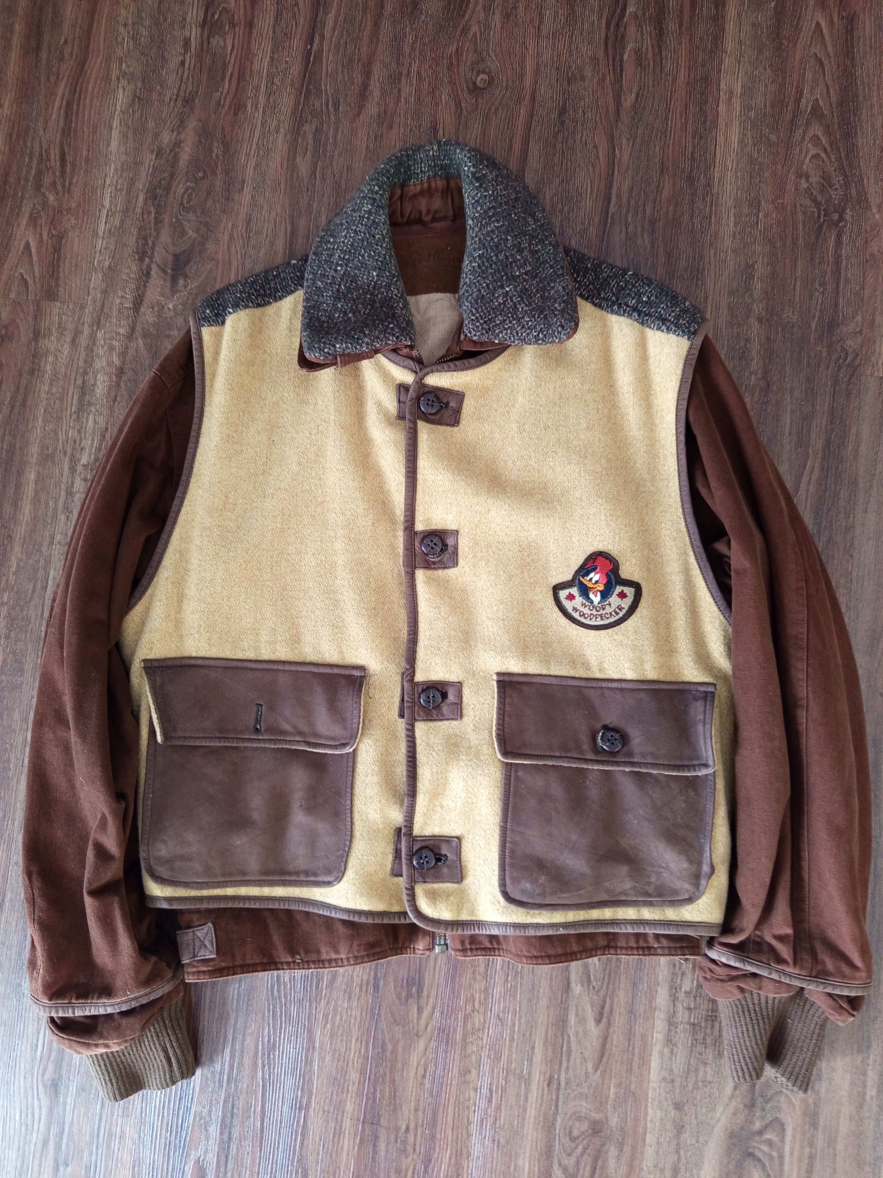 Jean Charles De Castelbajac 1990s JC de Castelbajac Detachable Jacket Woody Woodpecker Size US M / EU 48-50 / 2 - 2 Thumbnail