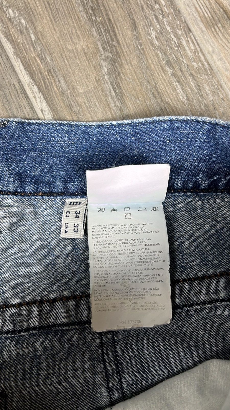 Armani × Vintage Vintage Armani Jeans Light Blue Wash Denim Jeans Y2K Size US 34 / EU 50 - 6 Thumbnail