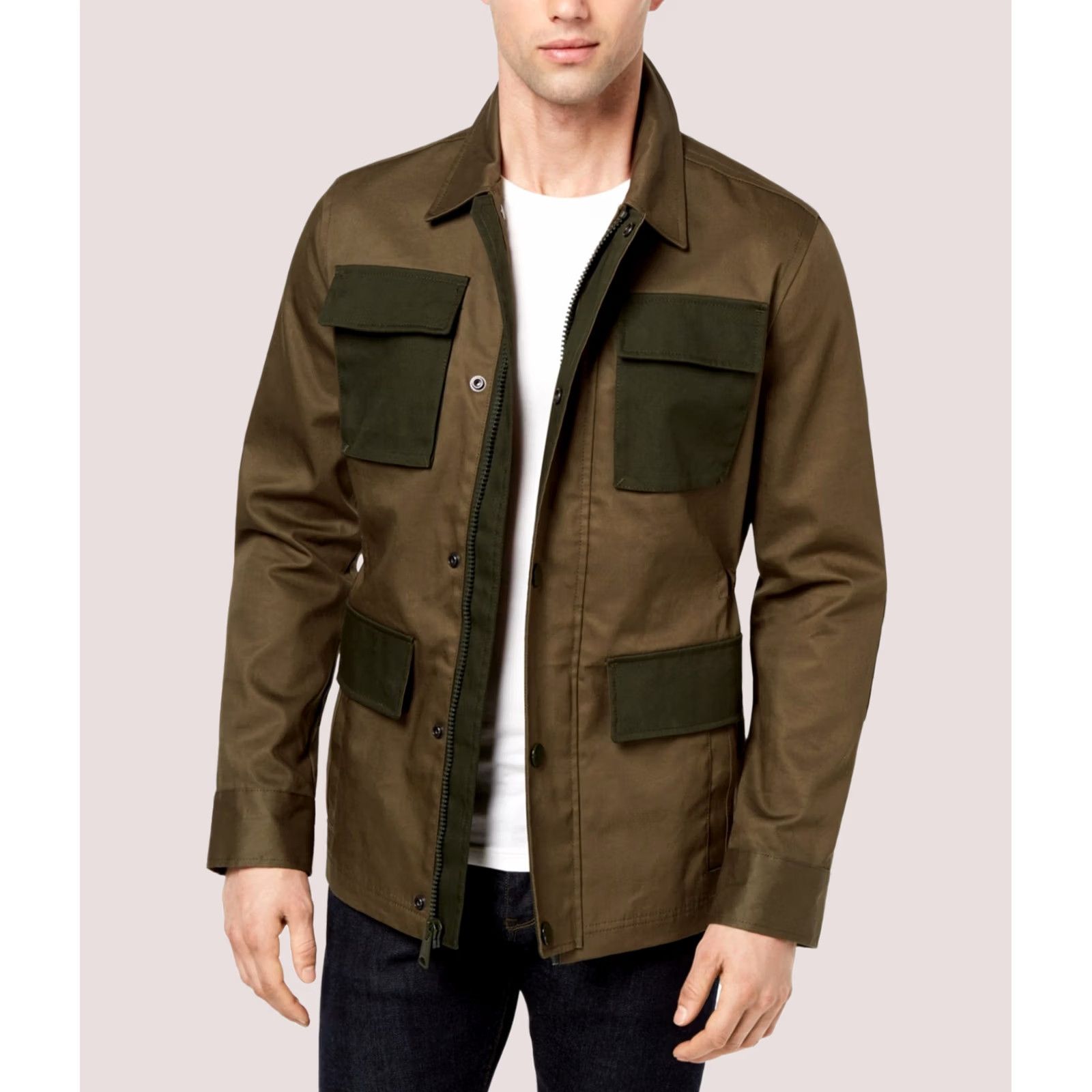 Tommy Hilfiger Tommy Hilfiger Mens Jacket Medium Green Size US M / EU 48-50 / 2 - 1 Thumbnail