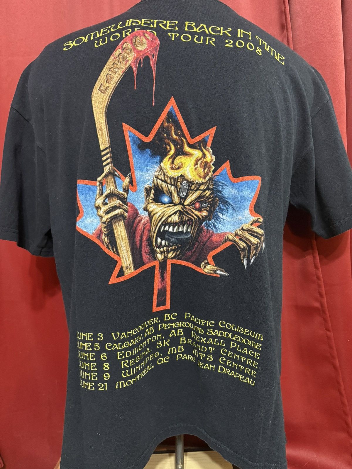 Band Tees Vintage Iron Maiden Tshirt Y2k Team Canada Band Tee Grail Size US XL / EU 56 / 4 - 6 Thumbnail