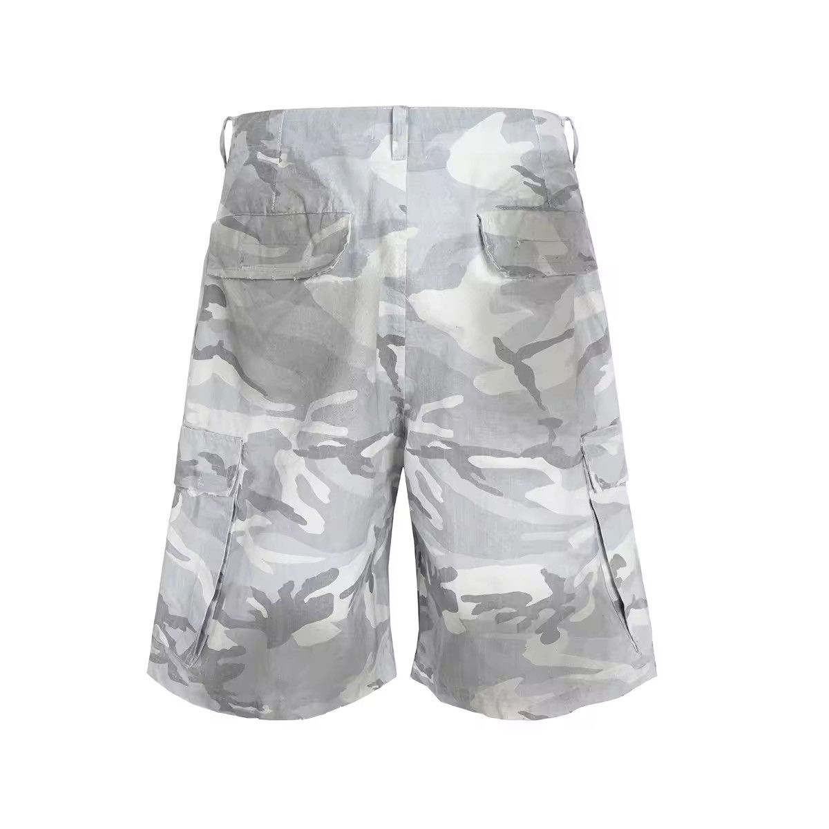 Designer Camouflage Vintage Retro Style Loose Oversized Shorts Size US 32 / EU 48 - 4 Thumbnail