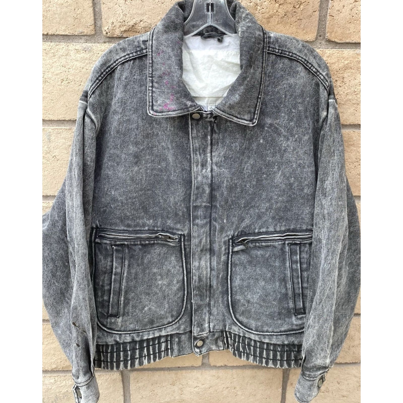 Denime VINTAGE WPL 7720 Denim Jacket Grunge 1990s Black Size L Mens Size US L / EU 52-54 / 3 - 3 Thumbnail