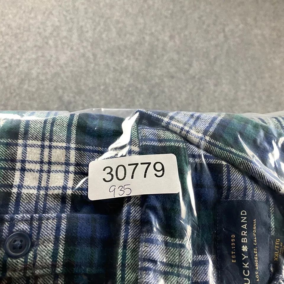 Lucky Brand Lucky Brand Flannel Shirt XXL Tartan Plaid Double Pockets Size US XXL / EU 58 / 5 - 8 Thumbnail